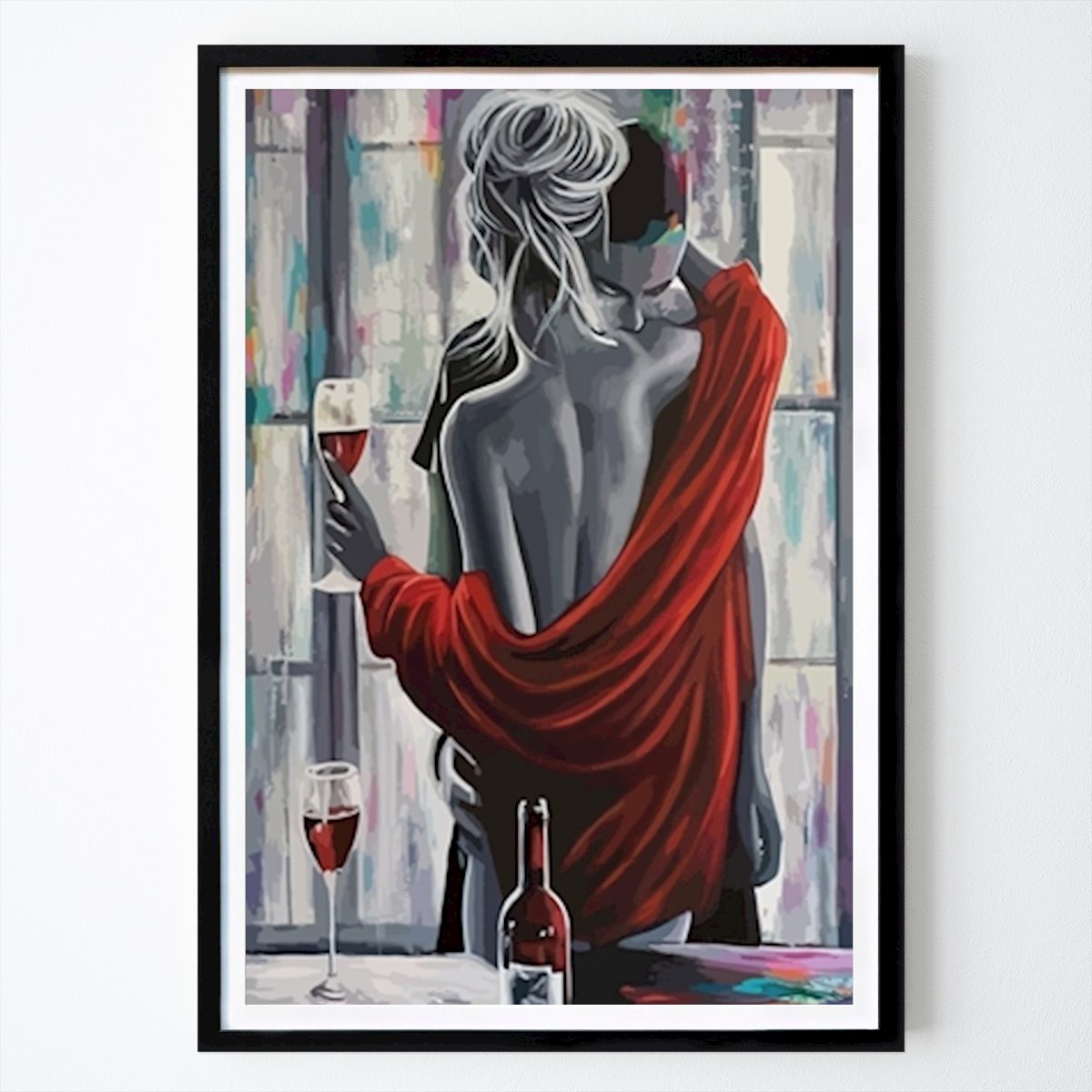 Abstract Poster: Wine & Me by Stee Ze