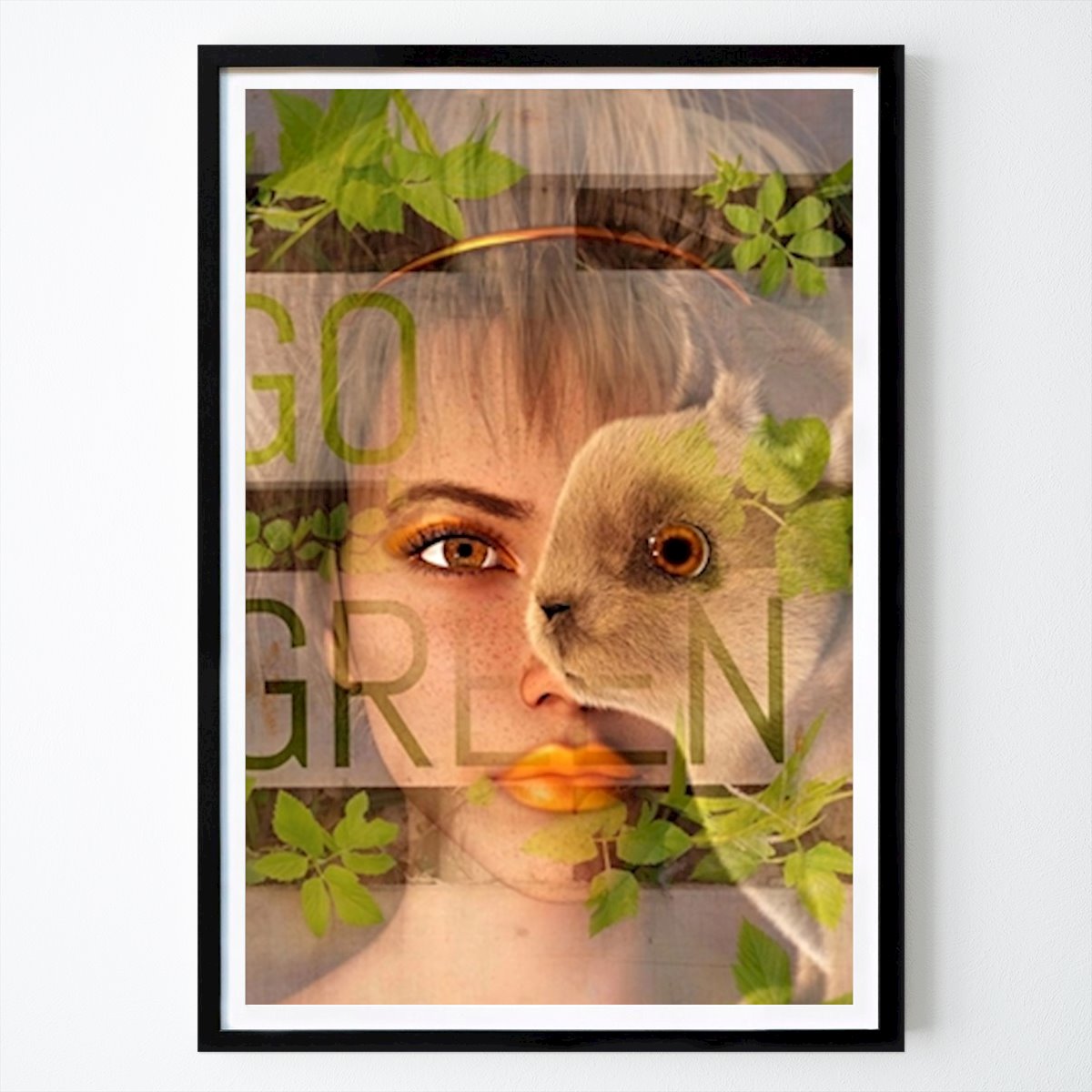 Naturaleza Póster: GO GREEN - One with Nature de Samara Blue