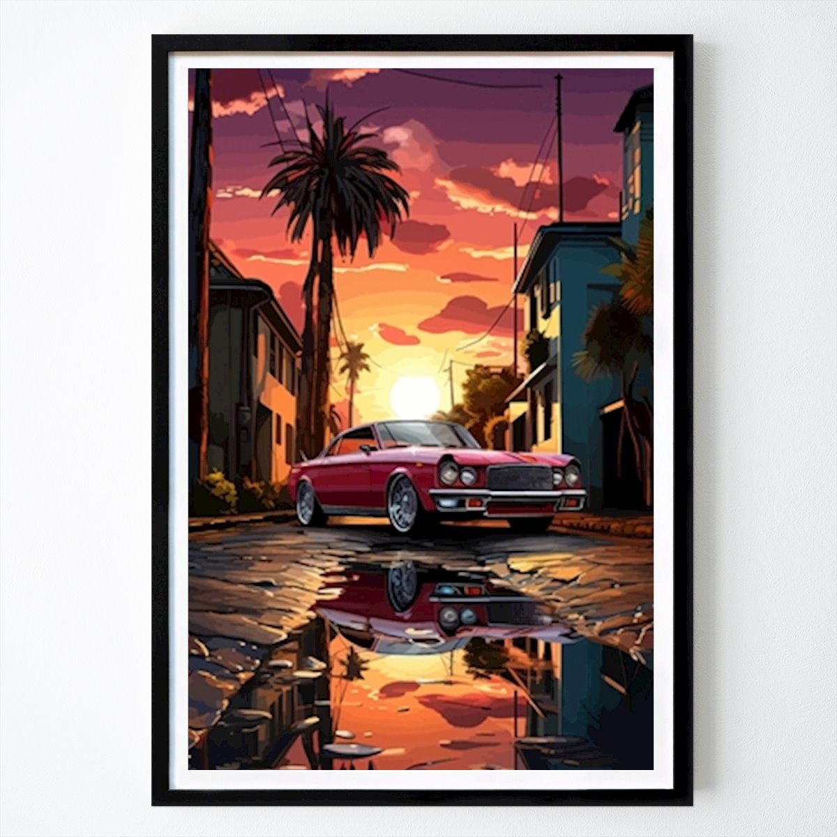 Autó Poszter: Autók vintage mozival Pod posters által