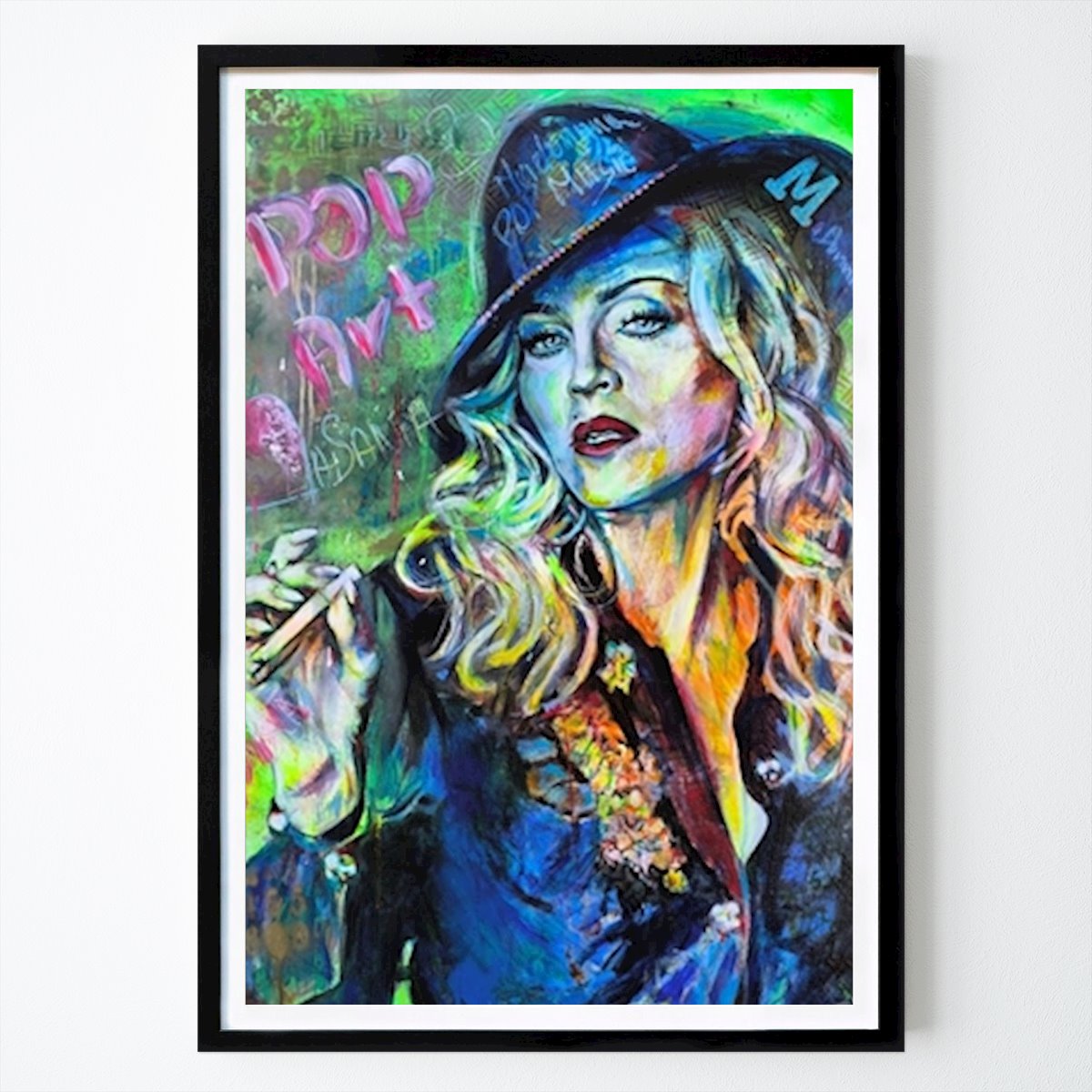 Tier Poster: Madonna Street Art von Maria Trattner