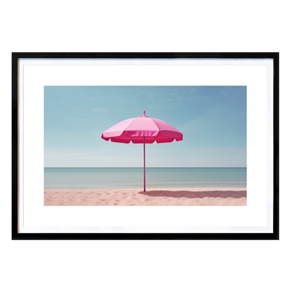 Natuur Poster: Roze Parasol van Malou Studio