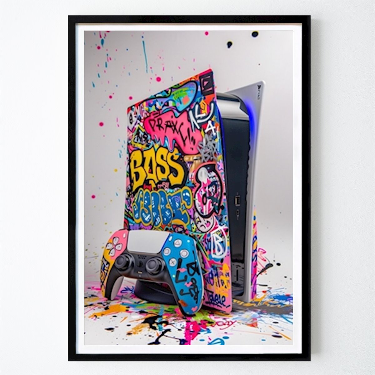 Pop Art Juliste: Playstation 5 -graffitit tekijänä Mber schmalz