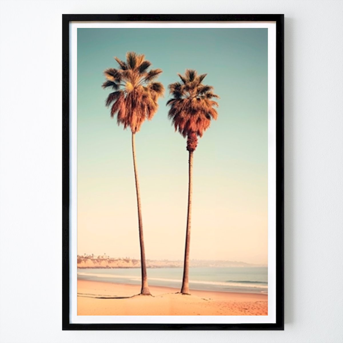 Natur Plakat: Sunset Beach Palmer av Philippe HUGONNARD