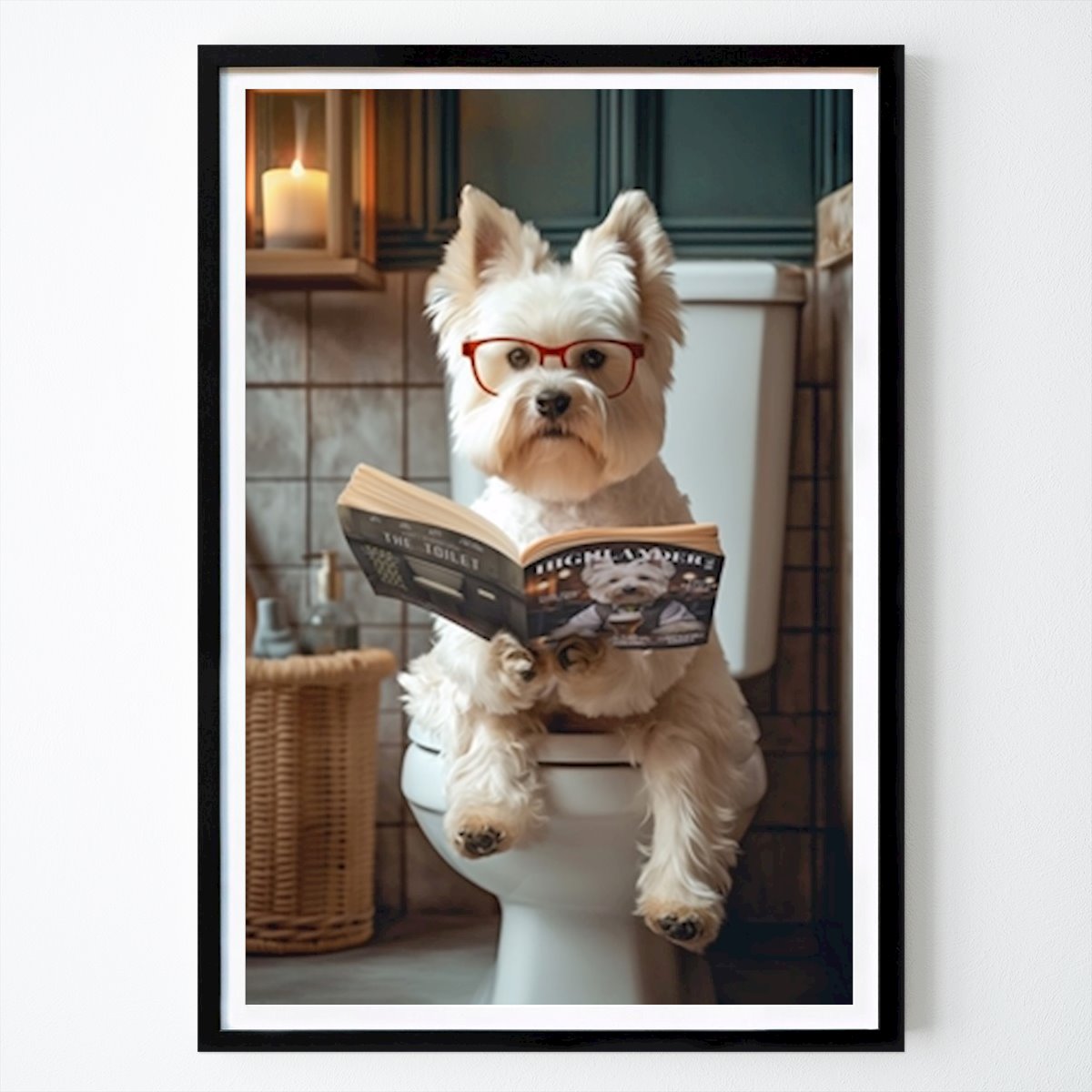 Kaupungit & Maat Juliste: West Highland Terrier WC tekijänä Craig Doogan