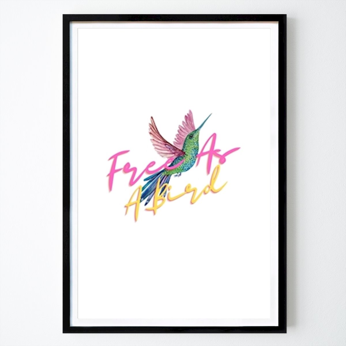 Animals Poster: Free As A Bird by Vera Lúcia Da Silva Pacheco