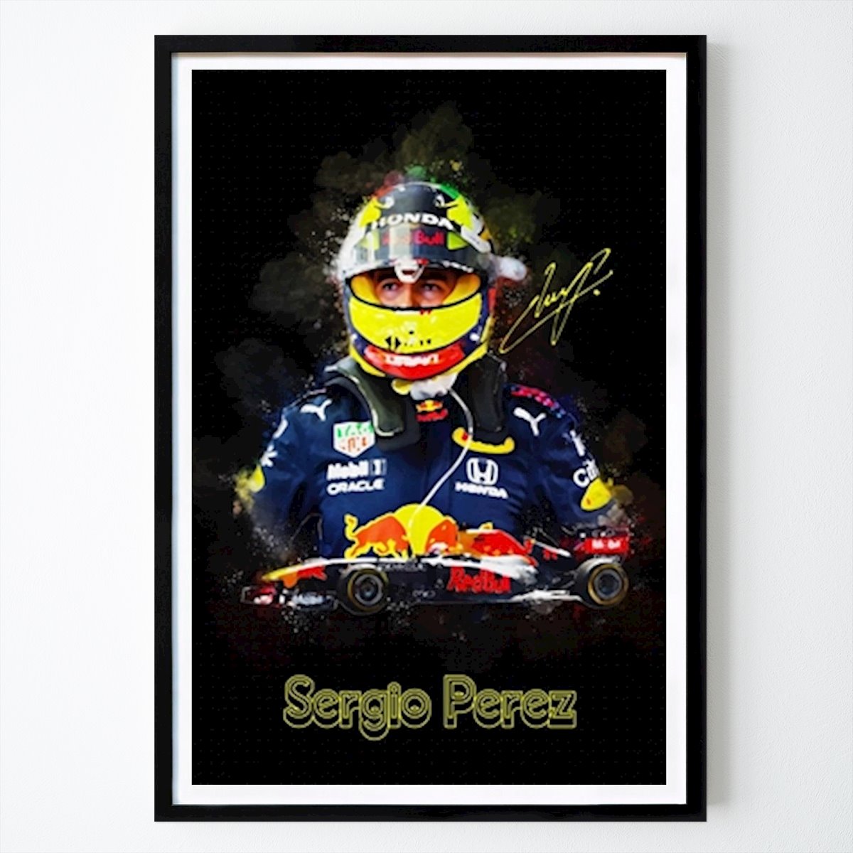 Formel 1 Plakat: Sergio Perez Red Bull av Jamie Taylor