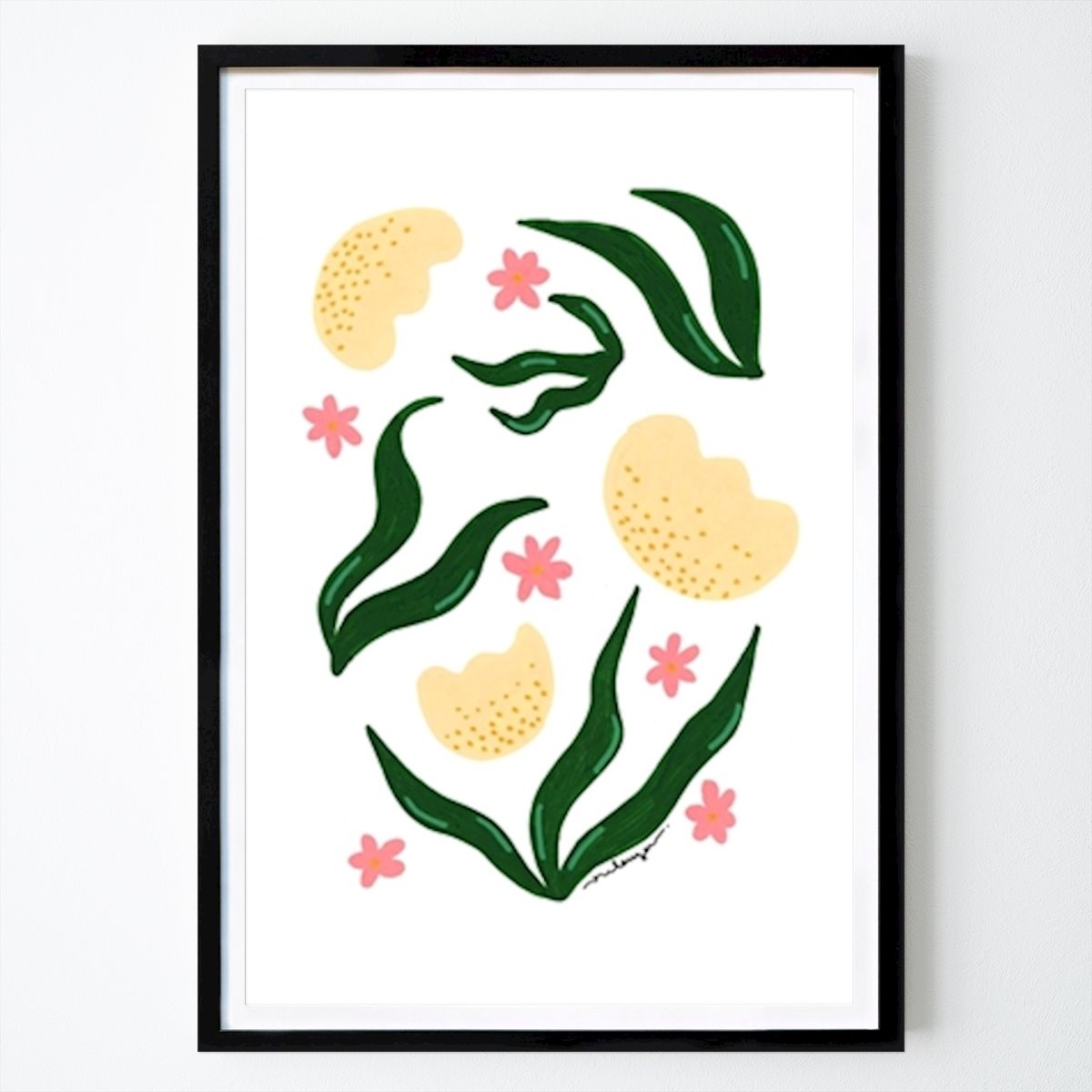 Blomster & Planter Plakat: Gule klokker av Oulaya Kebbaj