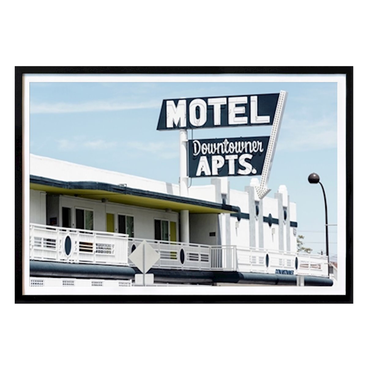 Retro & Vintage Poster: Vit Downtowner av Philippe HUGONNARD