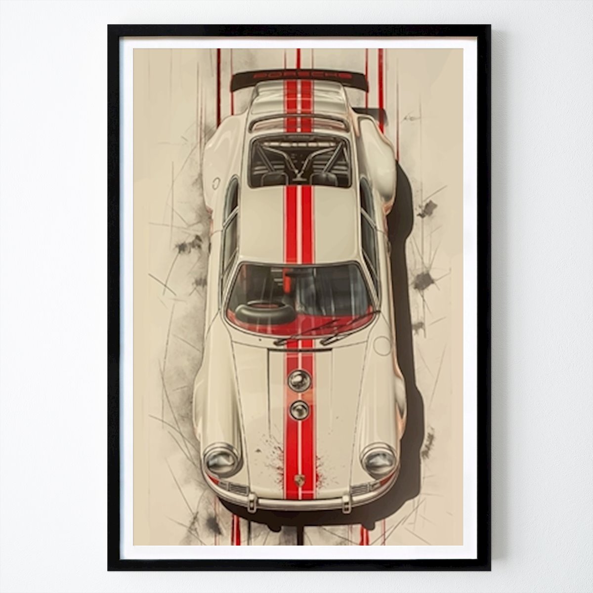 Voiture Affiche: Porsche 911 par Belinda agus