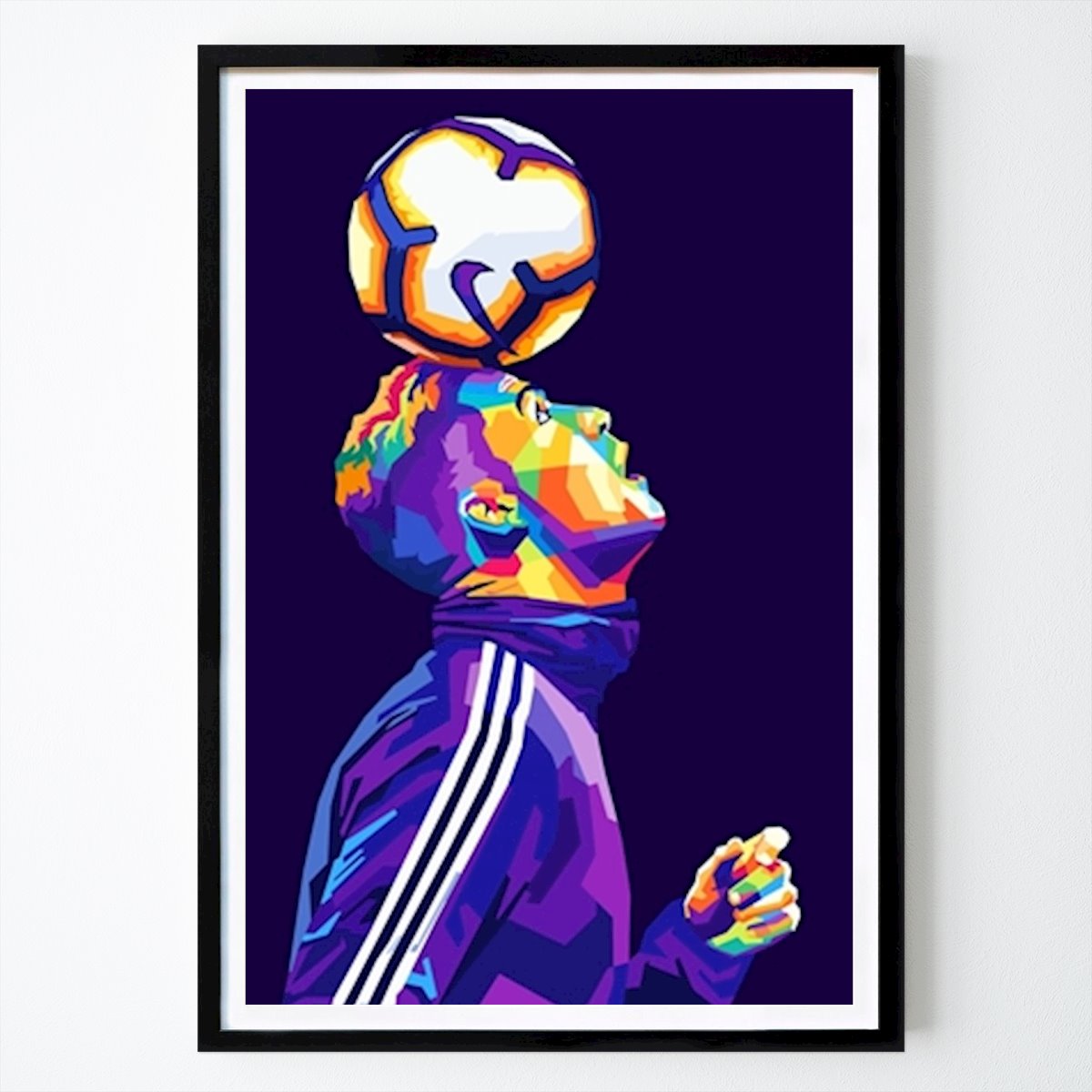 Football Poster: Cristiano Ronaldo Wpap Art by Wahyu