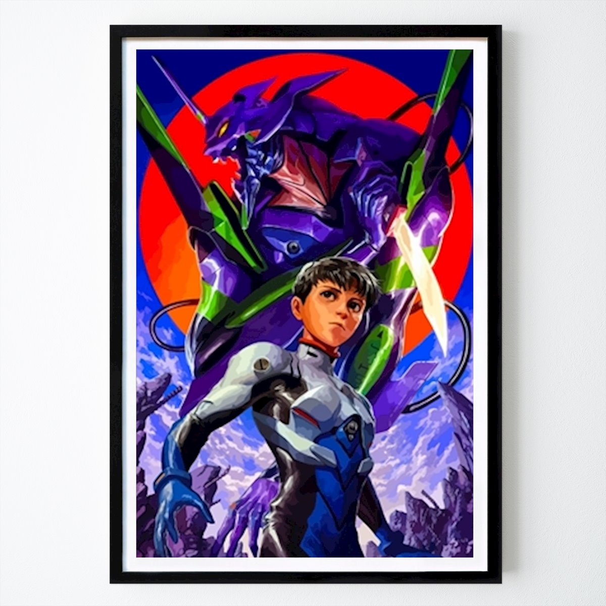 Retro & Vintage Poster: Evangelion Shinji Ikari by Asuka 138