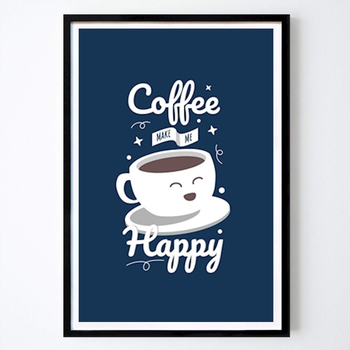 Citation & Text Poster: Coffee make me happy by M Alif