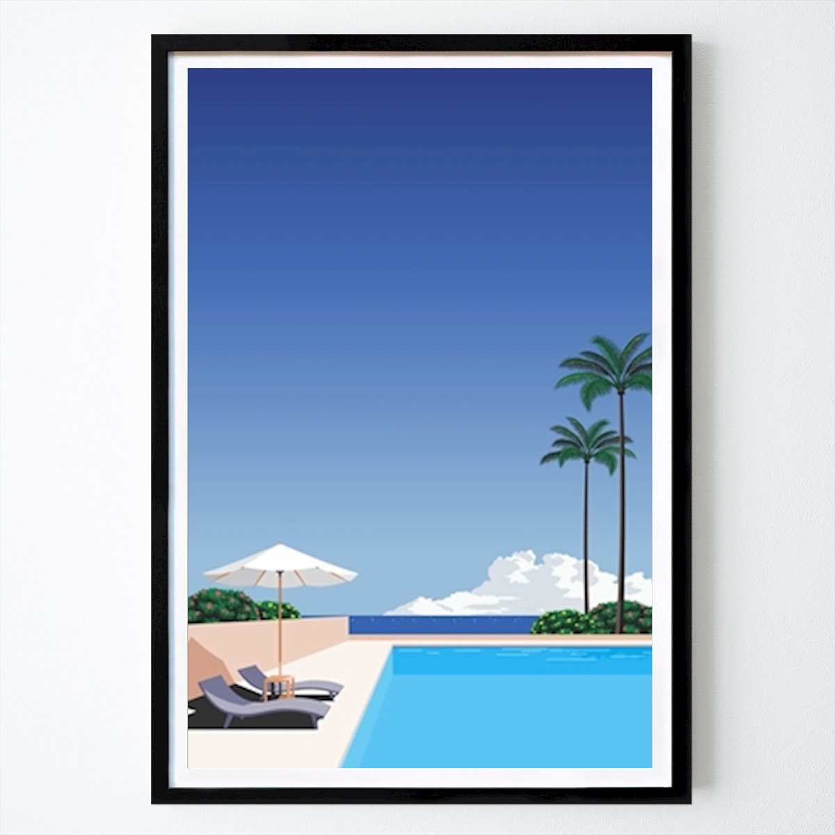 Rétro & Vintage Affiche: Tropical Resort par M Alif