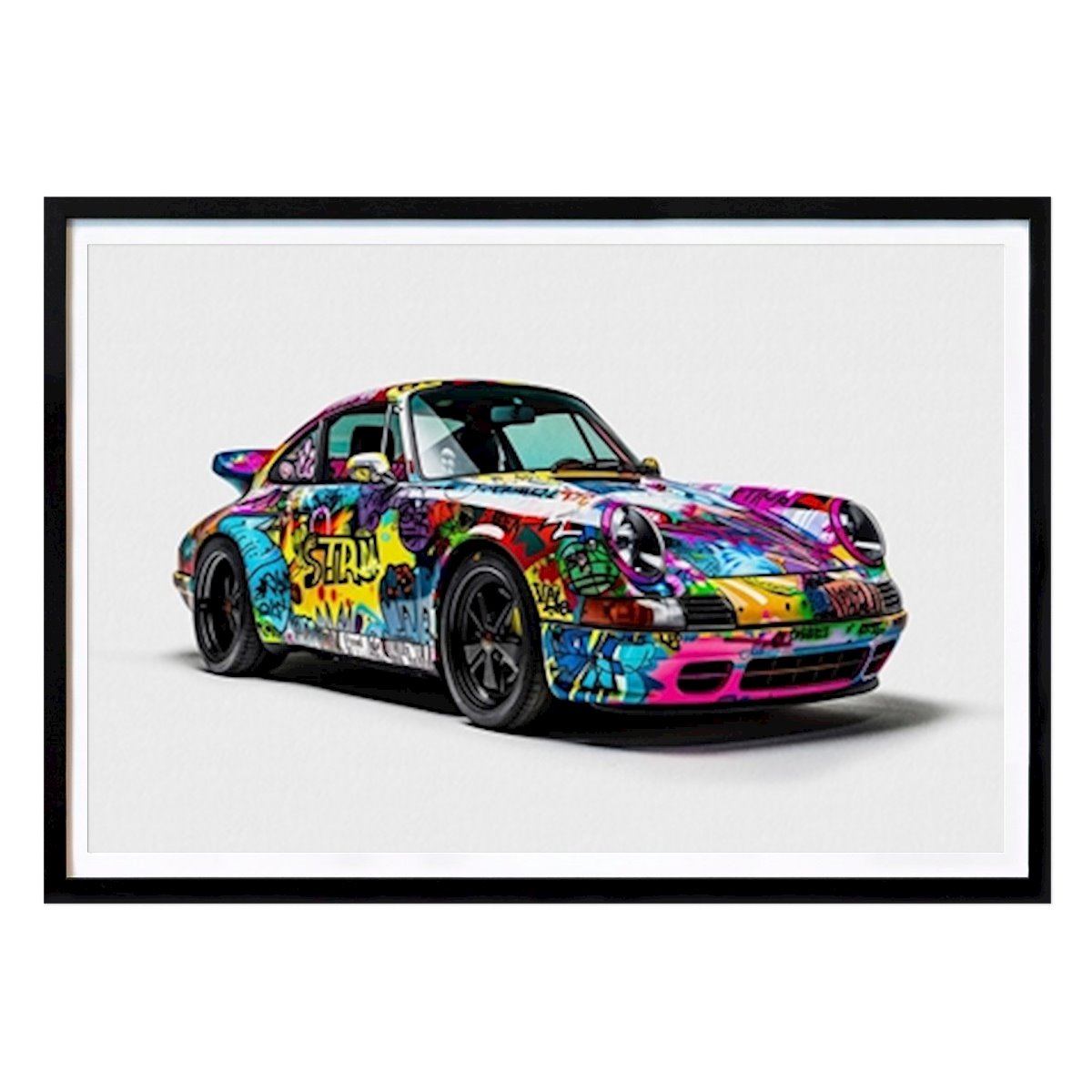 Auto Poster: Pop art Porsche Graffiti di Jenny maksoud