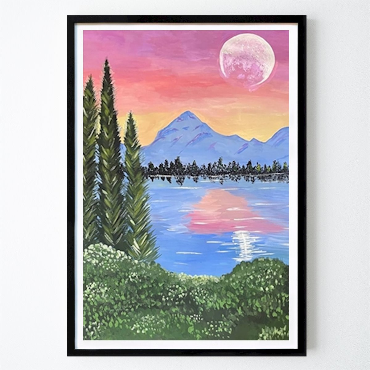 Natur Poster: Månbelyst lugn av Nelly Ghazaryan