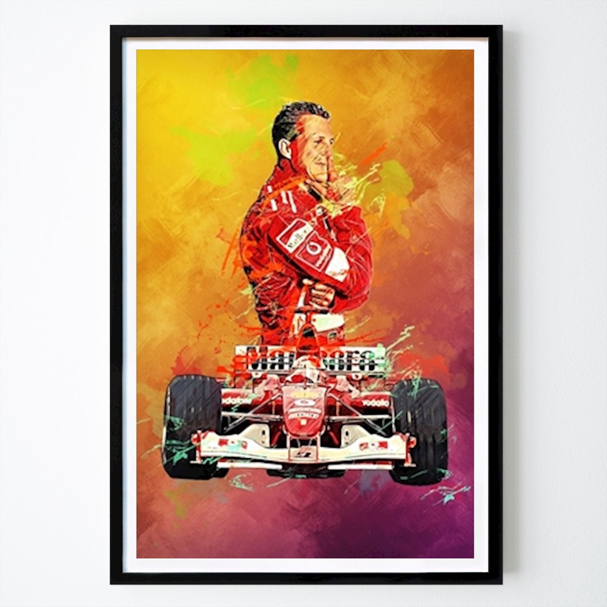 Autó Poszter: Michael Schumacher Malin Art által