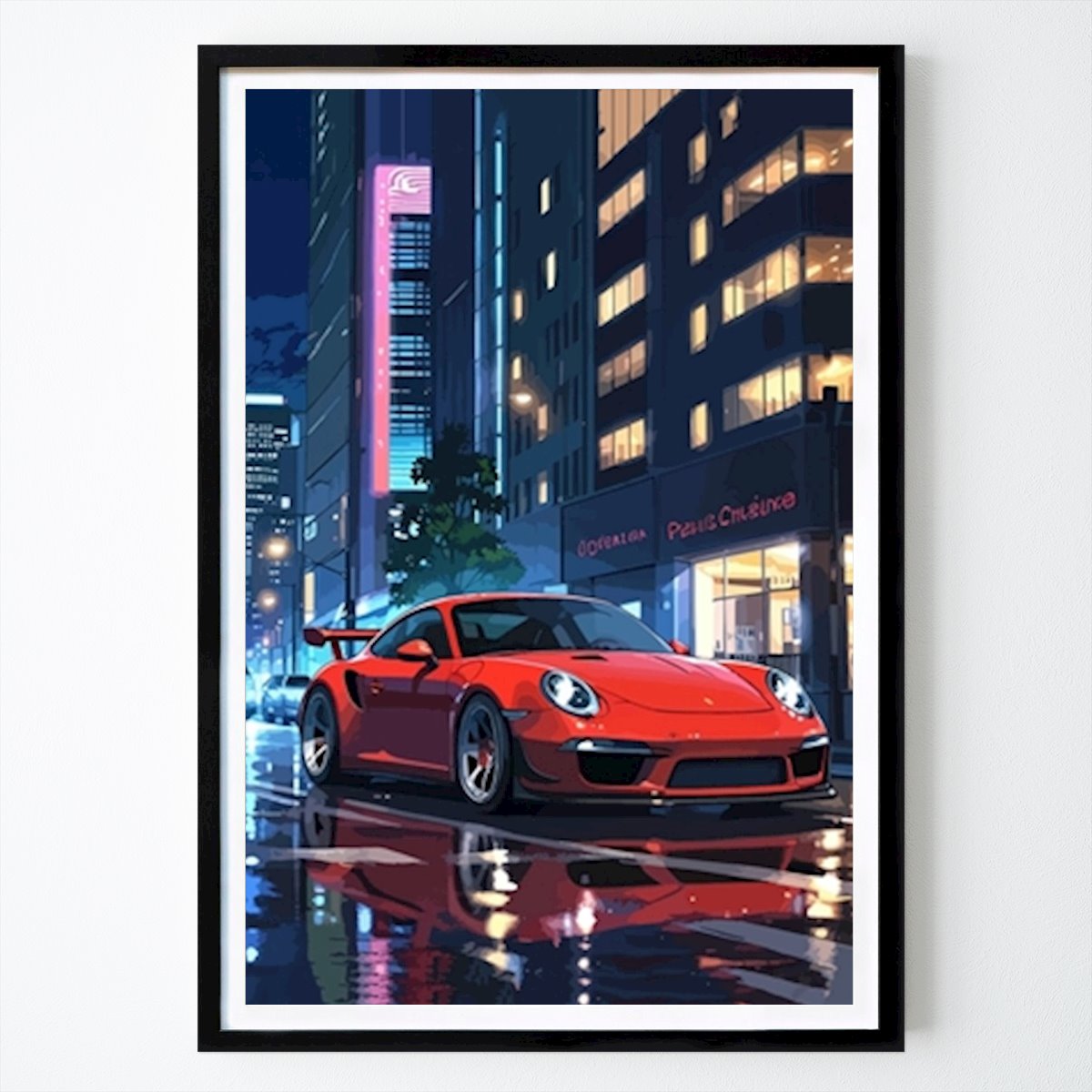 Car Poster: Porsche 911 by Ind Wolk