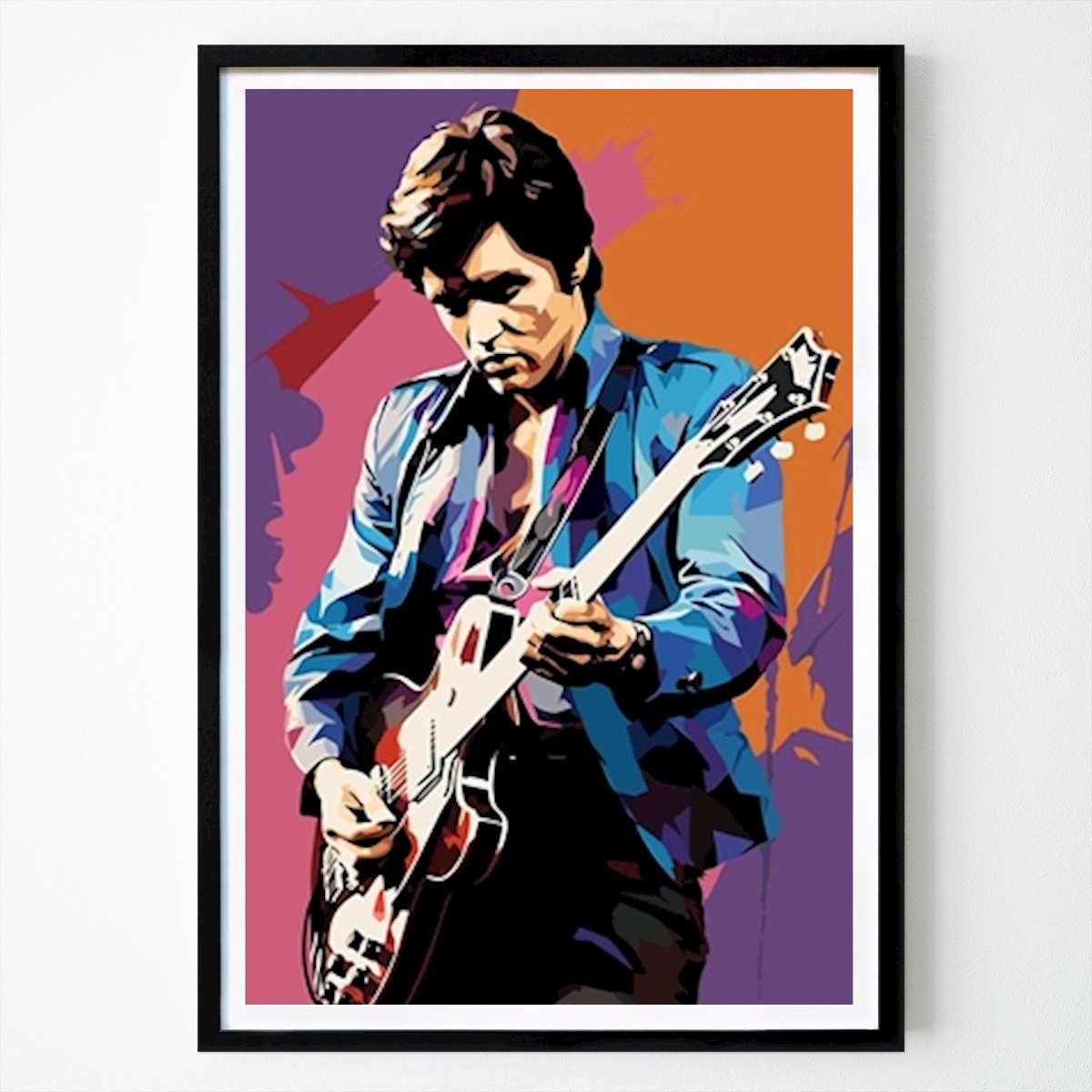 Pop Art Poster: Elvis Presley Popart von Oliver Painting Poster