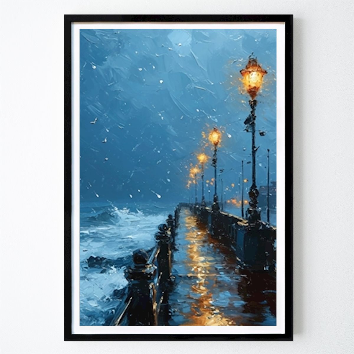 Retro & Vintage Juliste: Sateinen meri tekijänä Ganesh ulya