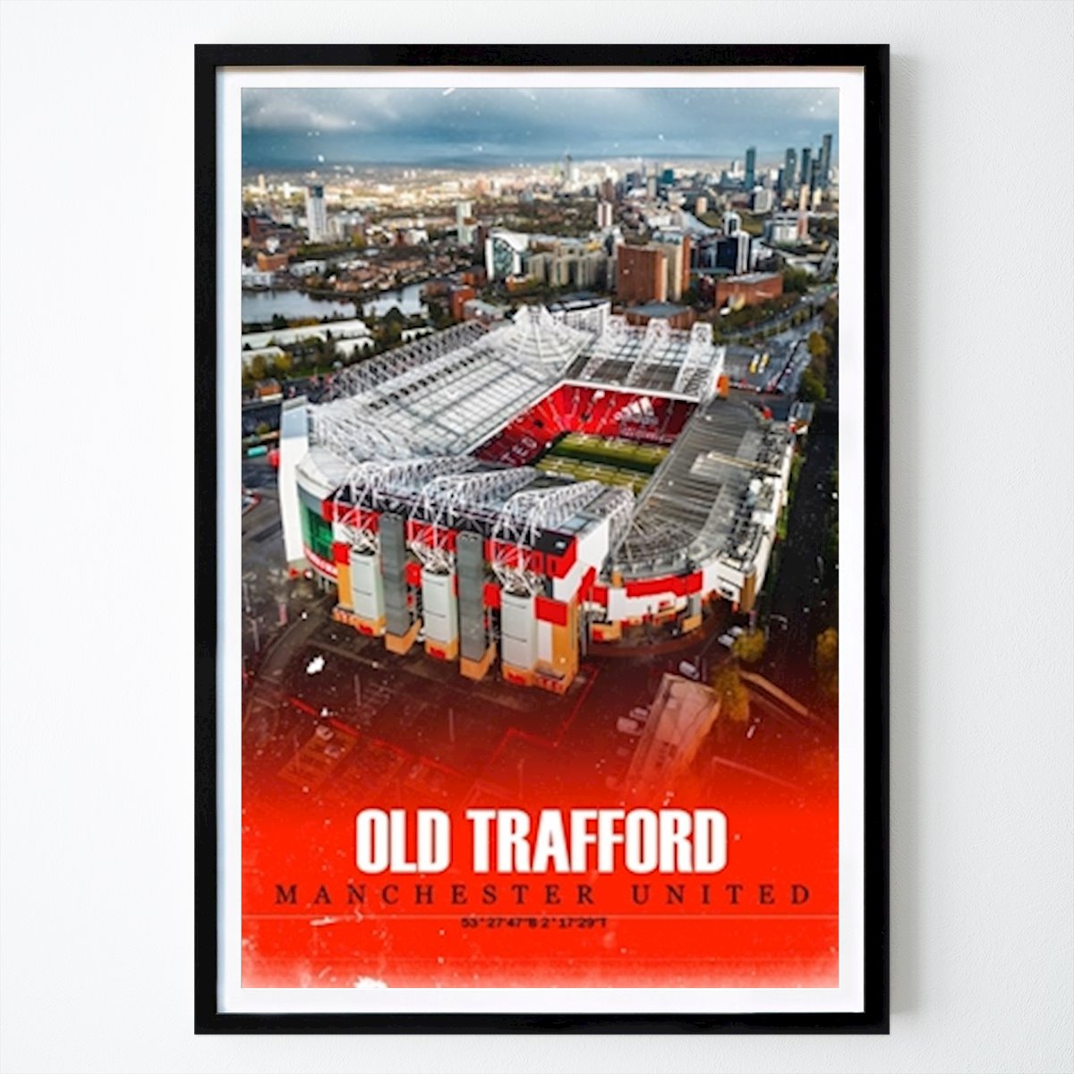 Retro & Vintage Poszter: Old Trafford Stadion Moca Safari által