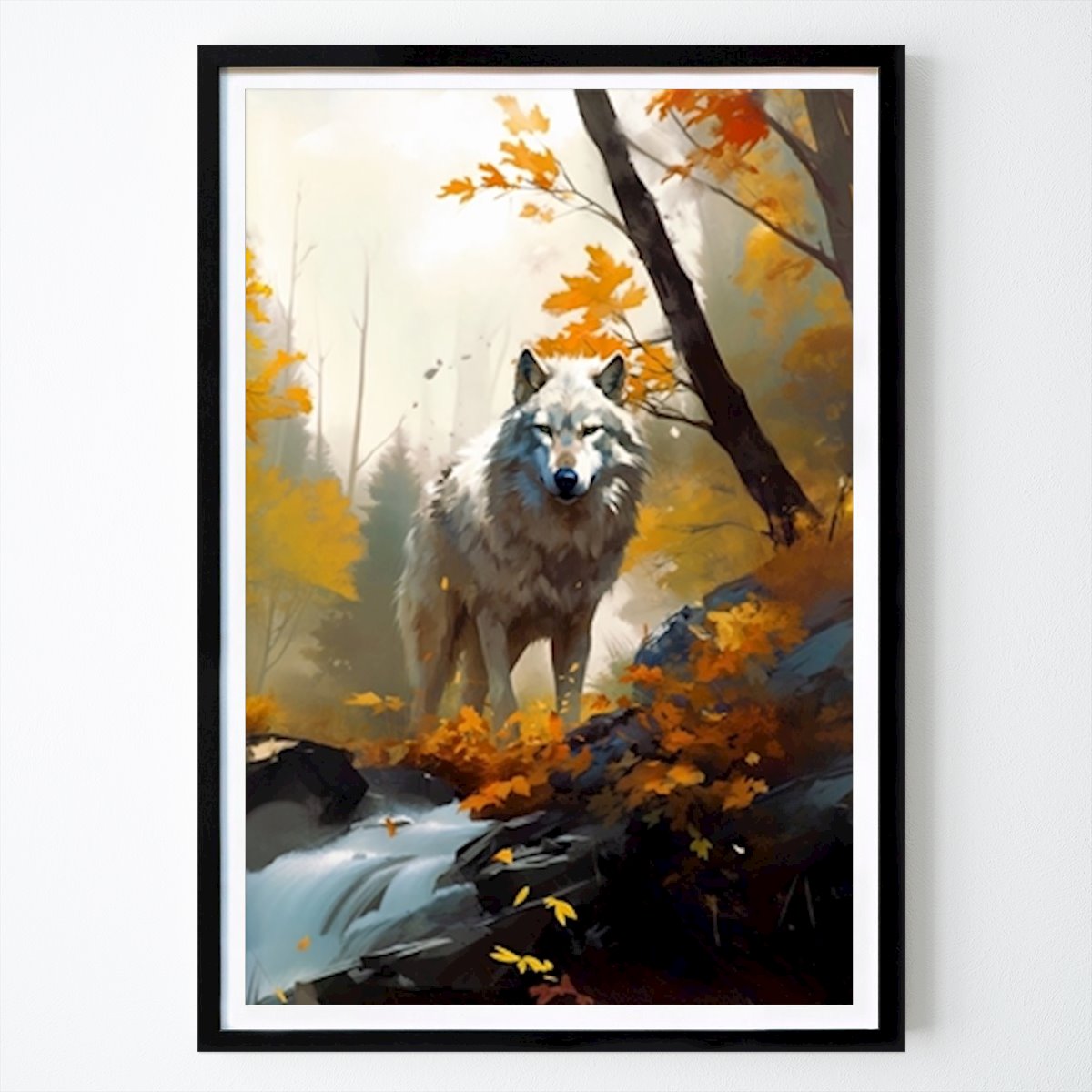 Animals Poster: Wolf in the Forest 3 by Mateo