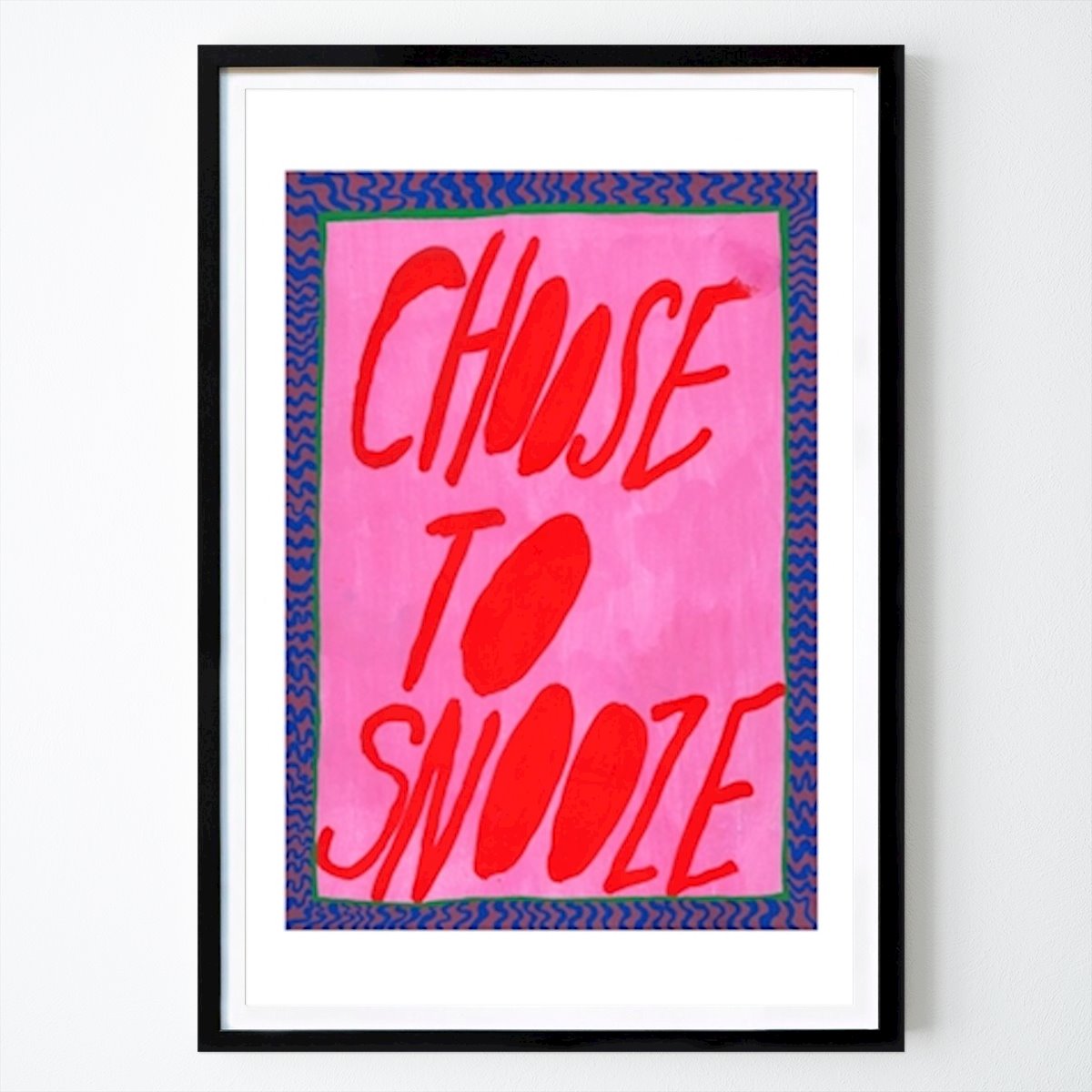 Citation & Text Poster: Choose To Snooze by Jessica Pleur