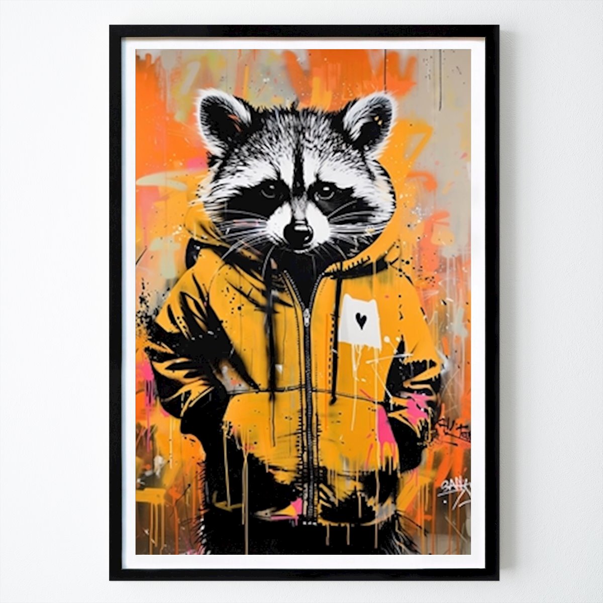 Animals Poster: Raccoon x Banksy by Decker Studios
