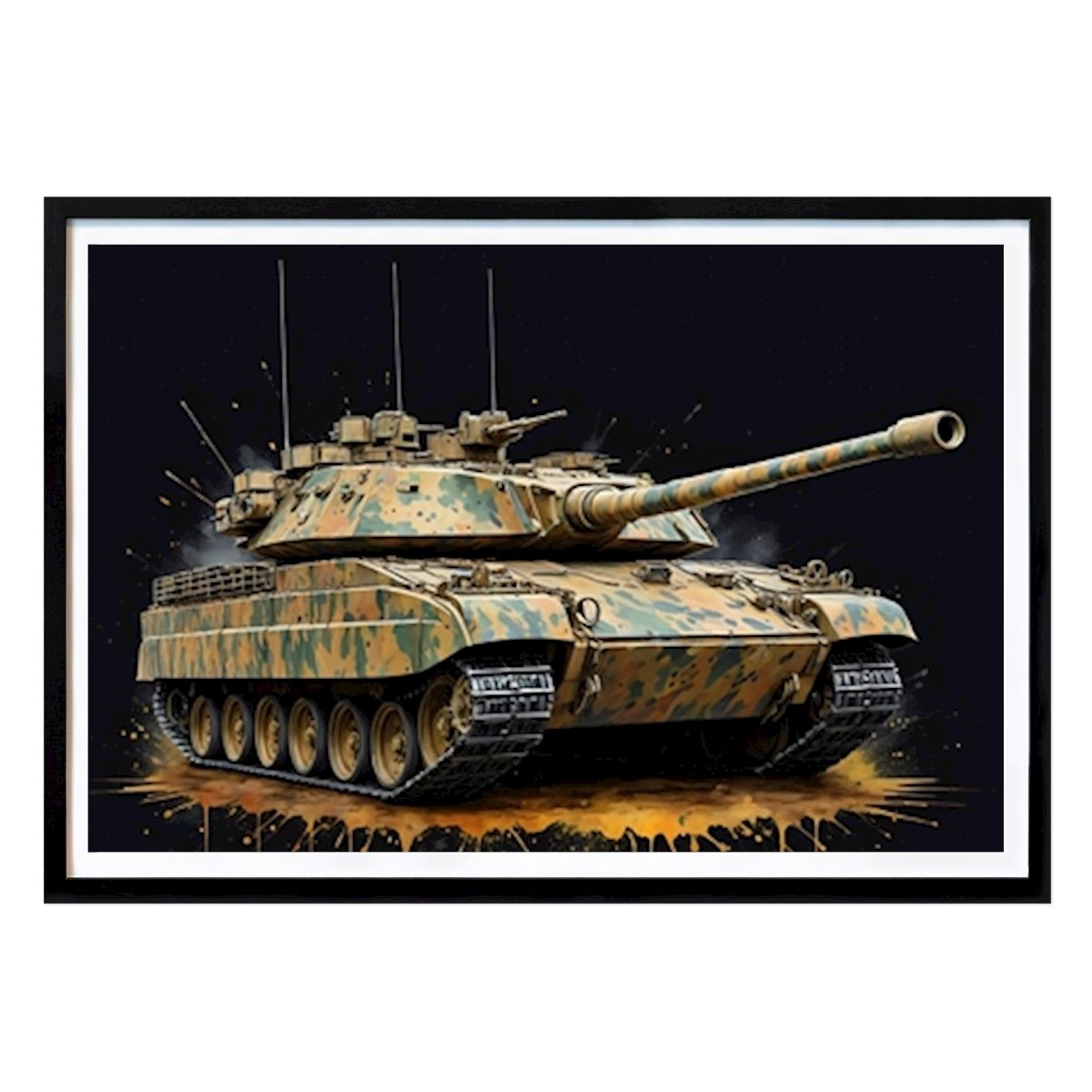 Konstnärlig Poster: Militär akvarell av Mane rihanna