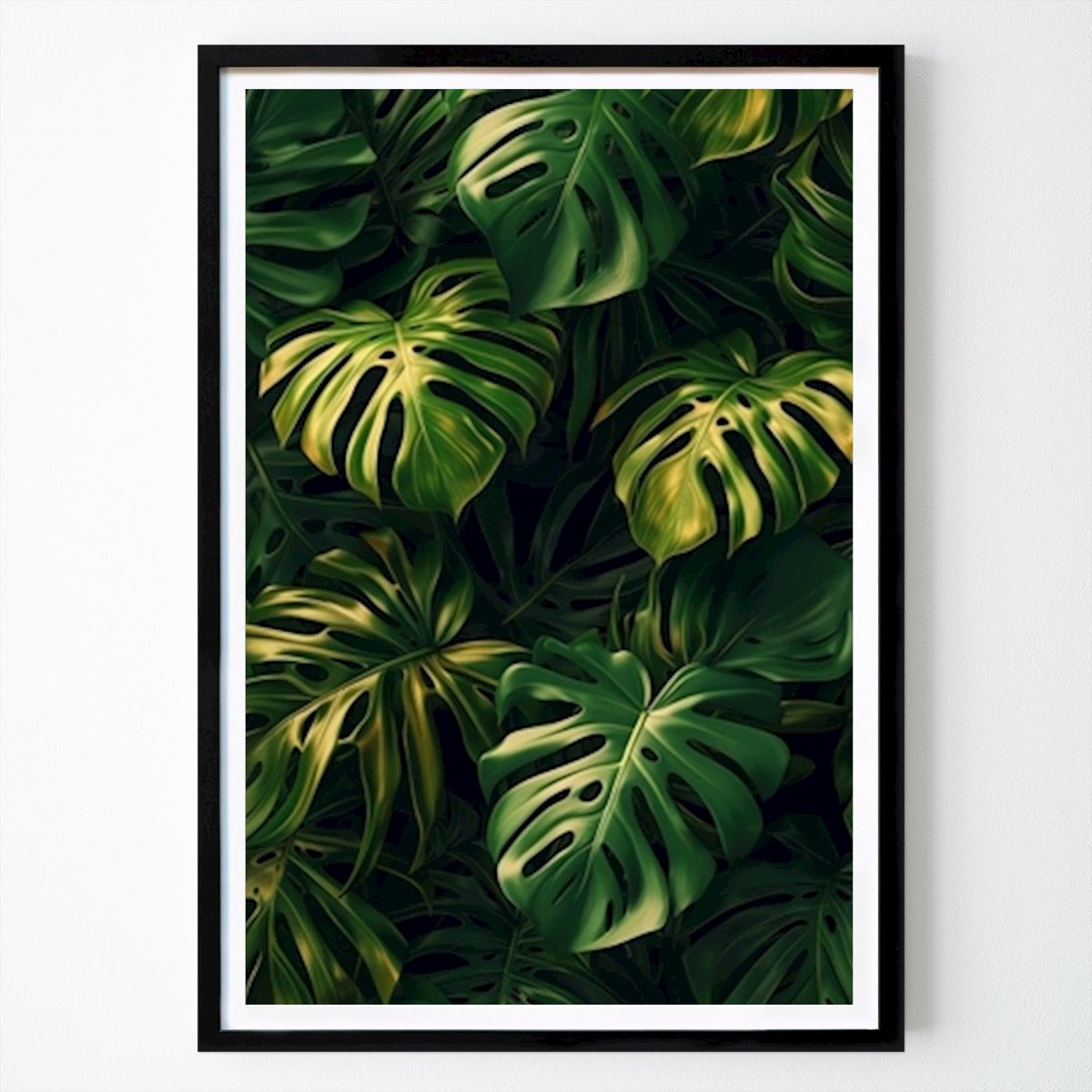 Tier Poster: Monstera Blattgold von Morgan Yon