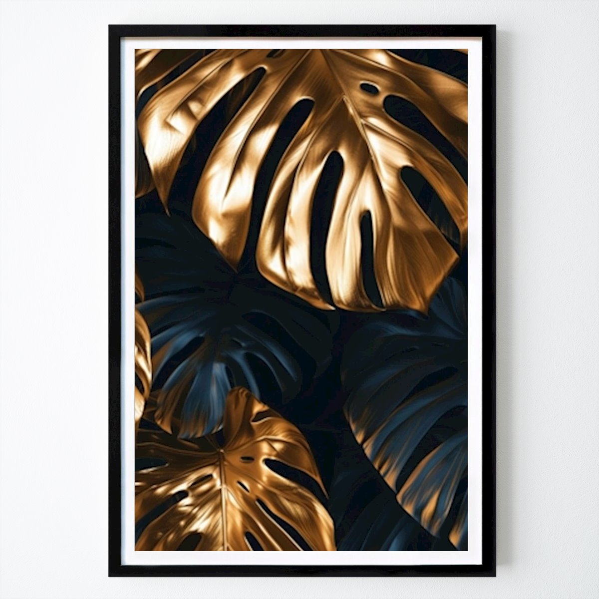 Animals Poster: Monstera Gold Leaf by Morgan Yon