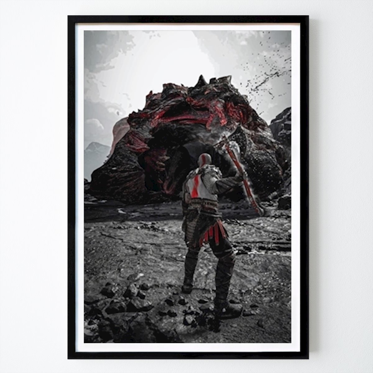 Hobby Poster: Axe man Vs Dinosaur by Maulia salsa