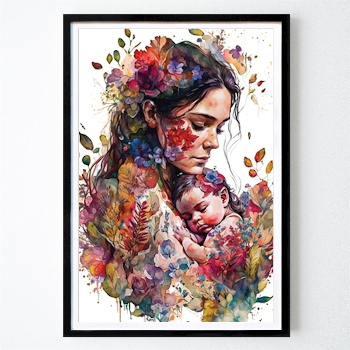 Botanical Poster: Flowers Mom and Baby by Saiful Huda Pratama