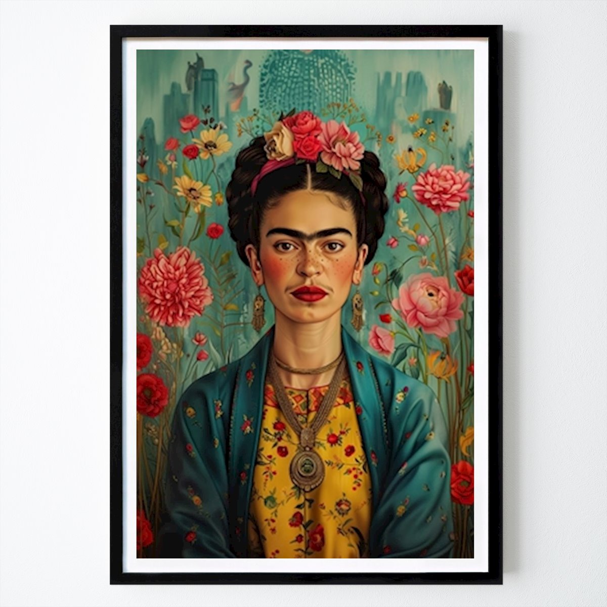 Fiori & Piante Poster: Frida Kahlo Poster Kunstdruck di Niklas Maximilian