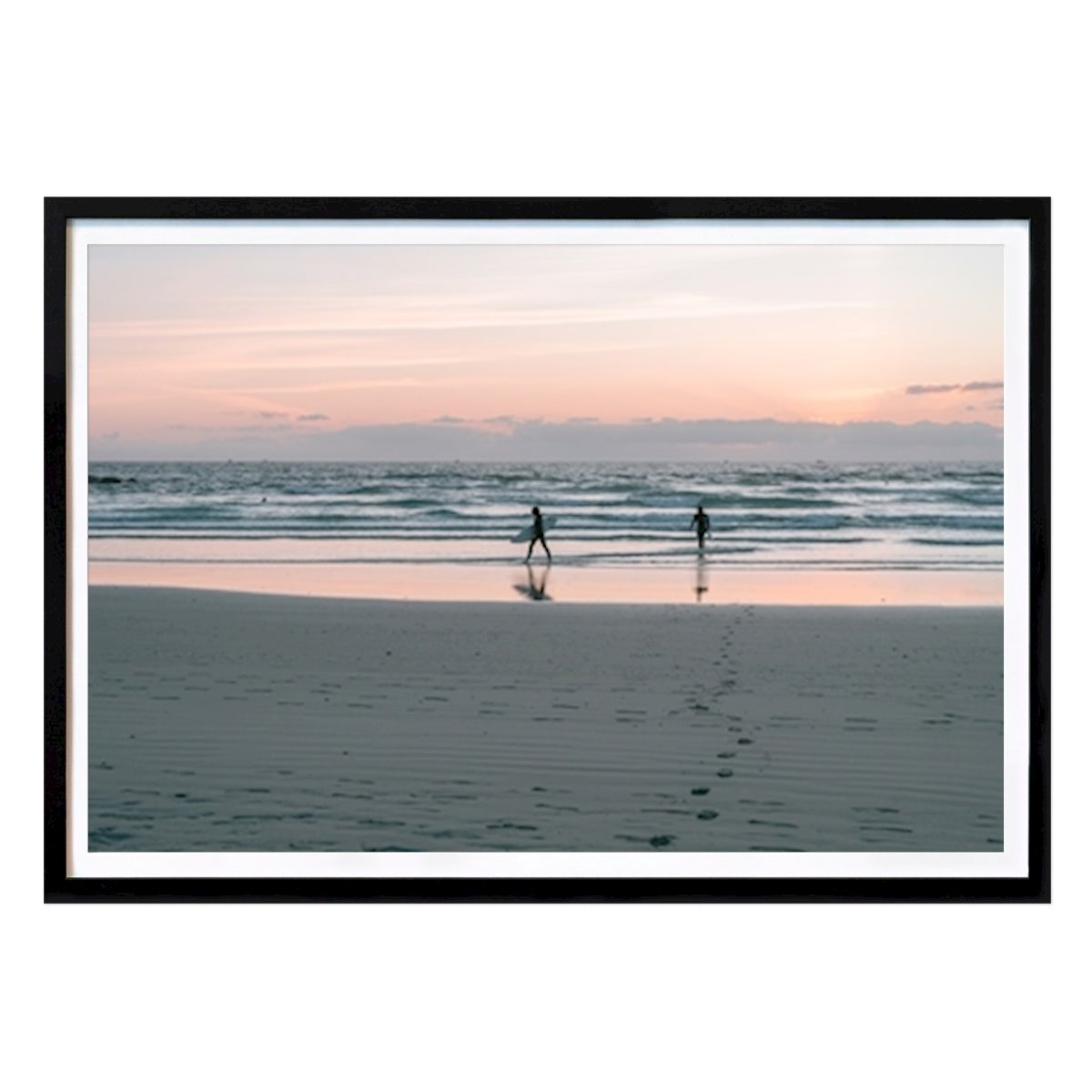 Loisirs Affiche: Surf sunset France par HelloHappylife