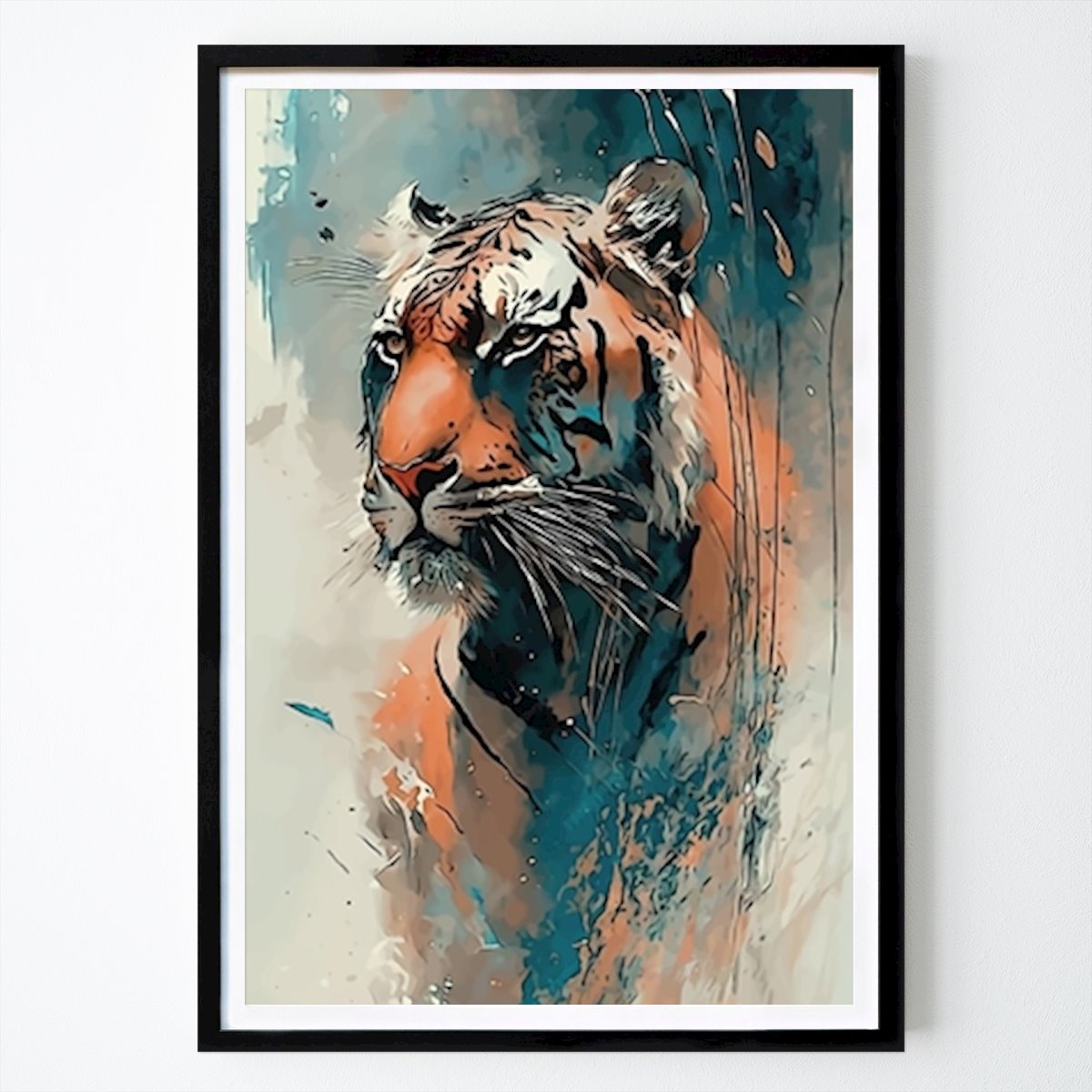 Animal Affiche: Le tigre orange par Ghani 24