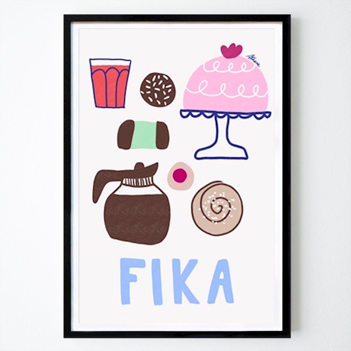 Kjøkken Plakat: Svensk Fika av Athene Fritsch