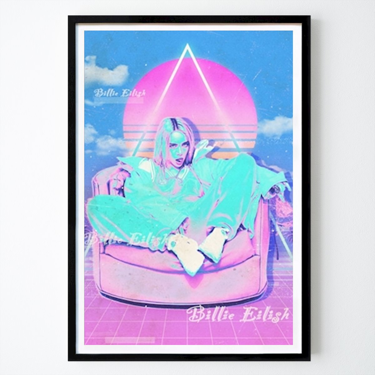 Illustration Poster: Billie Eilish Abstract by Painting Art
