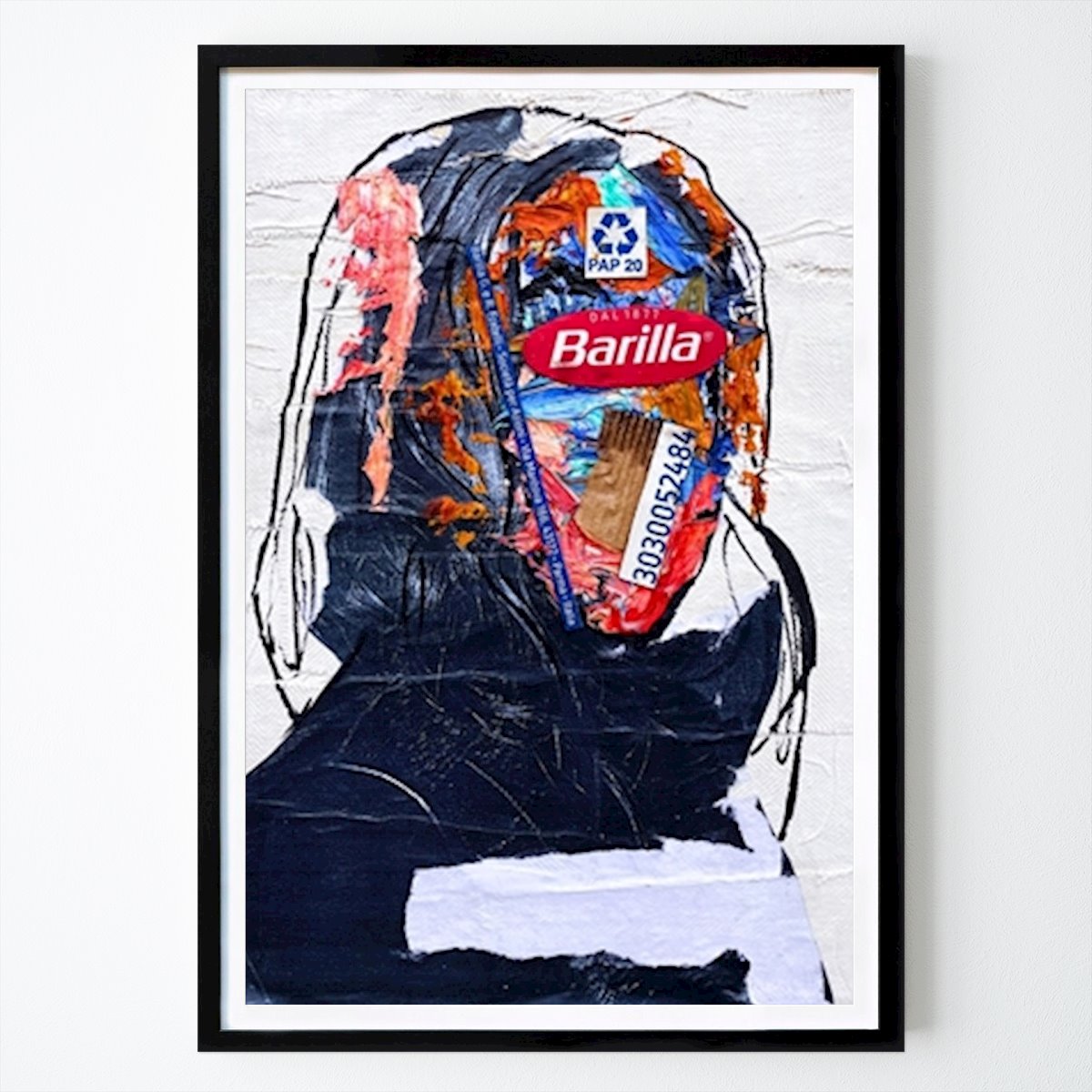Pop Art Poster: Müllcontainer Taucher von Gustav Pregmark