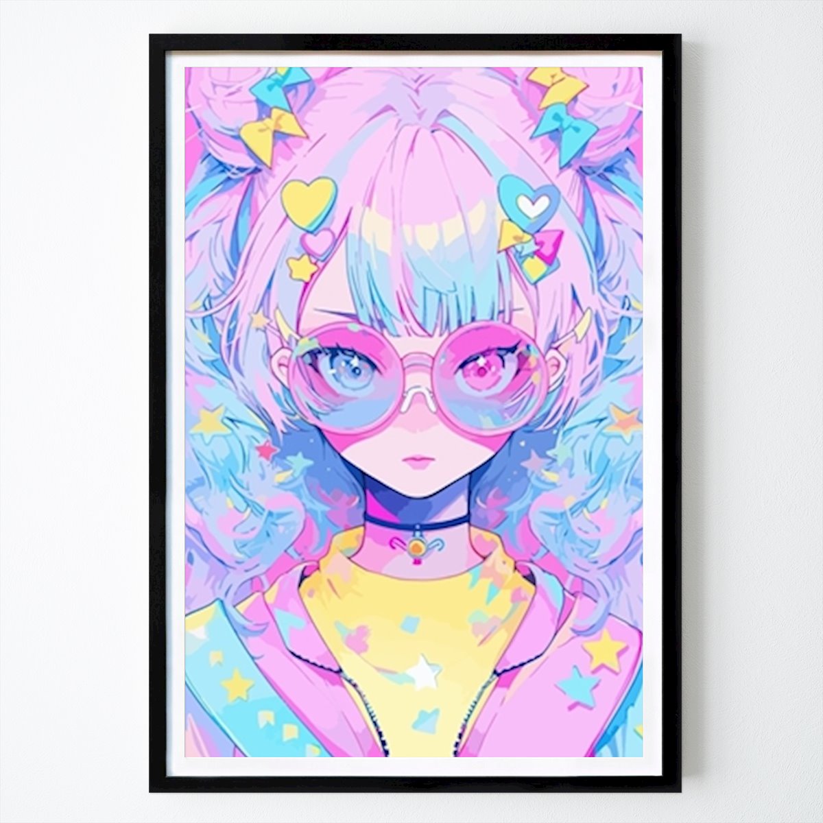Rétro & Vintage Affiche: Anime mignon Fille par Island Ice