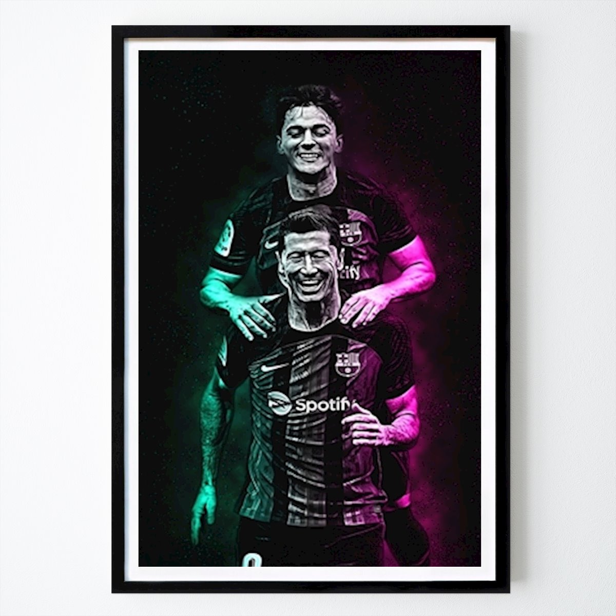 Football Affiche: Lewandowski et Gavi par Frankly