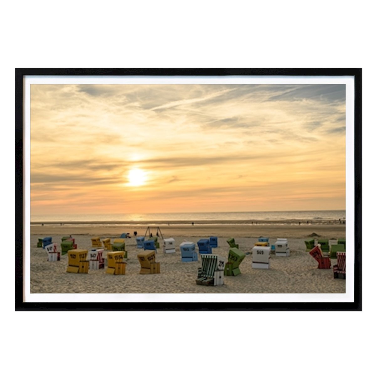 Natur Poster: Sonnenuntergang am Meer von Stephan Sühling