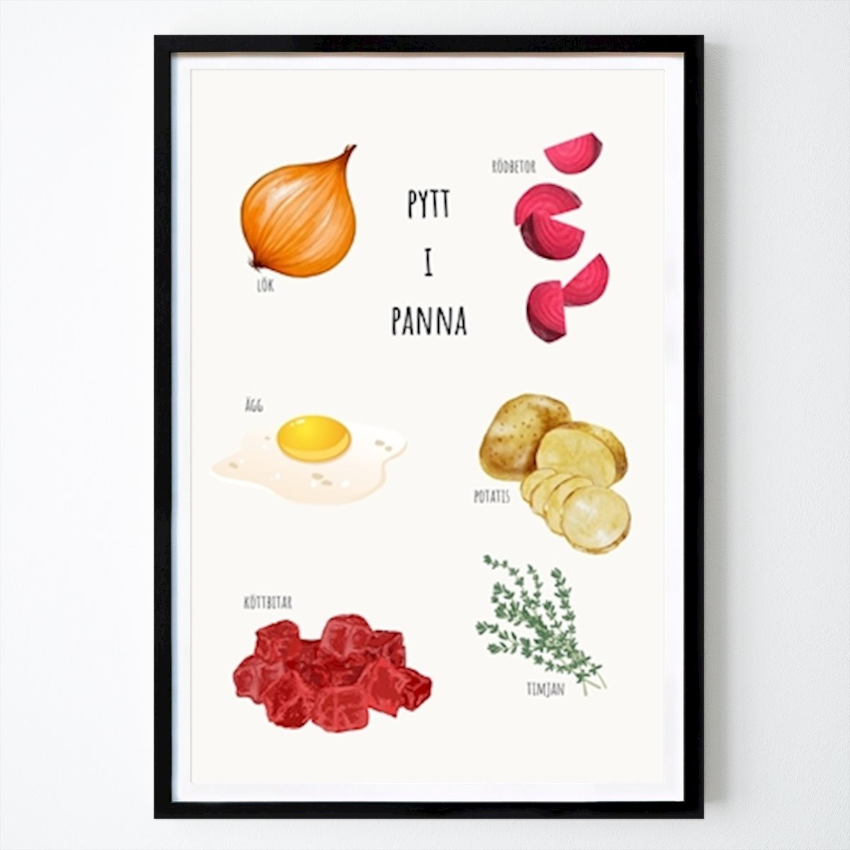Kitchen Poster: Pytt i panna by Jullsi F