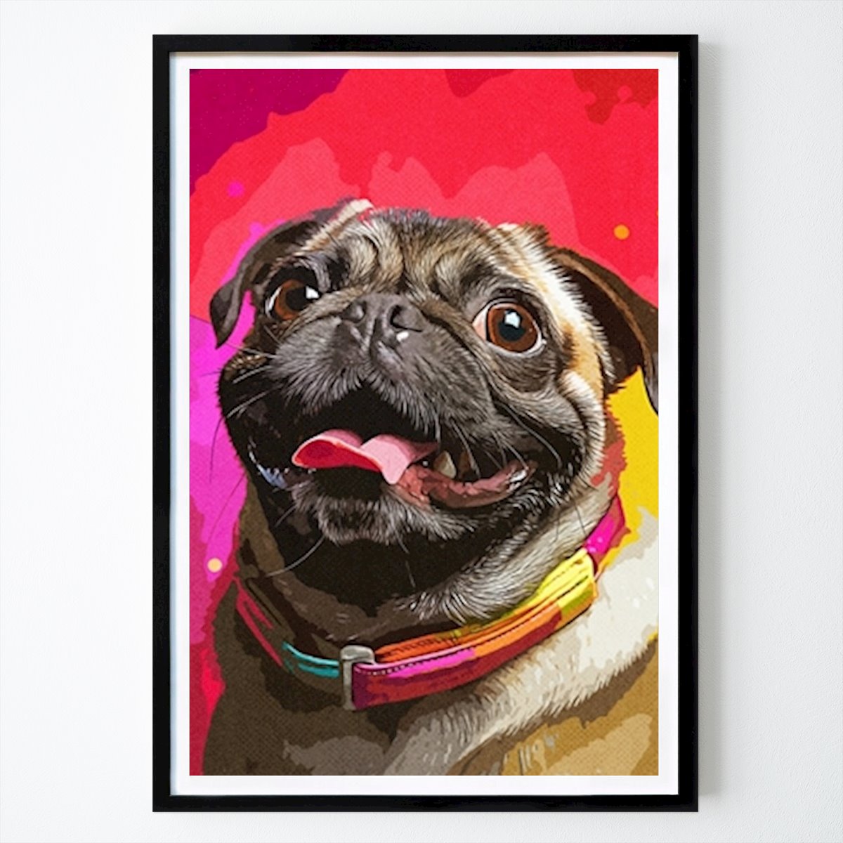 Tier Poster: Cute Pug Dog von Ulul Alba