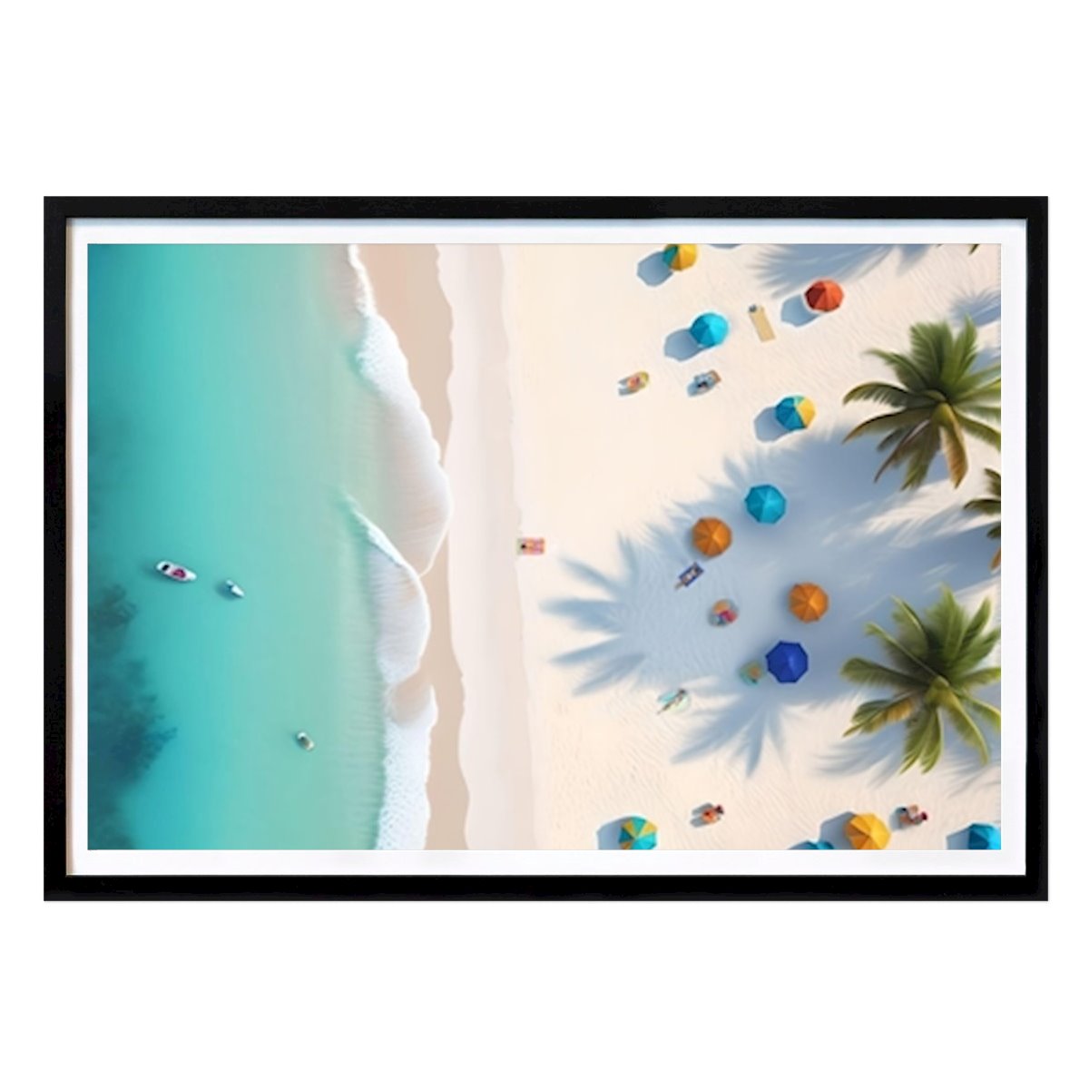 Pop Art Poster: AzureSerenityClose to Paradise by Marta Hirmani