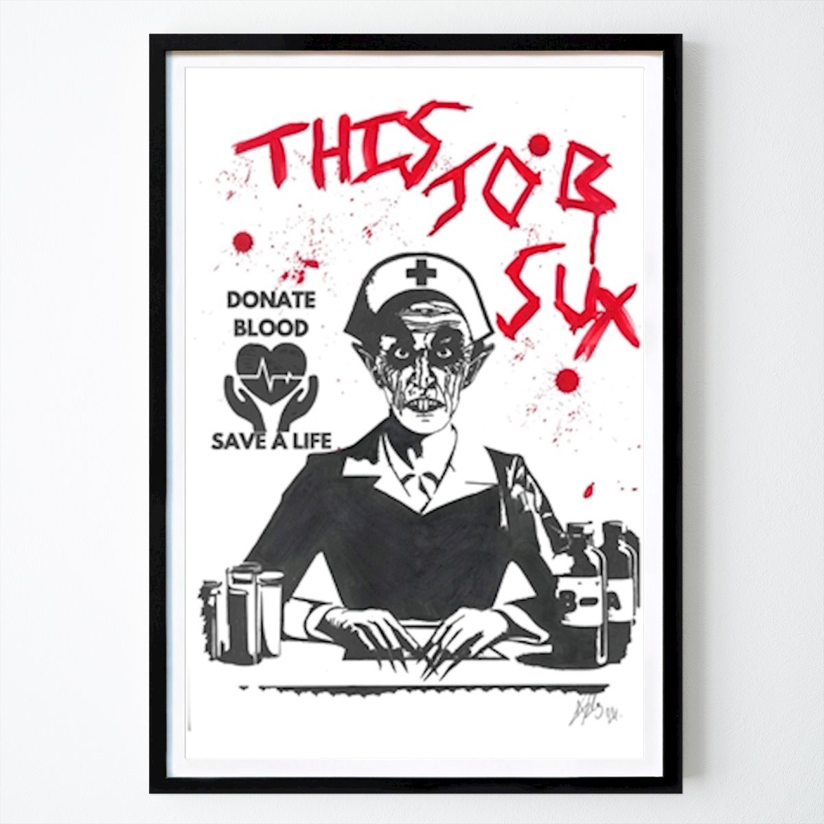 Pop Art Poster: Diese Aufgabe sux von Michael Albert Finlay