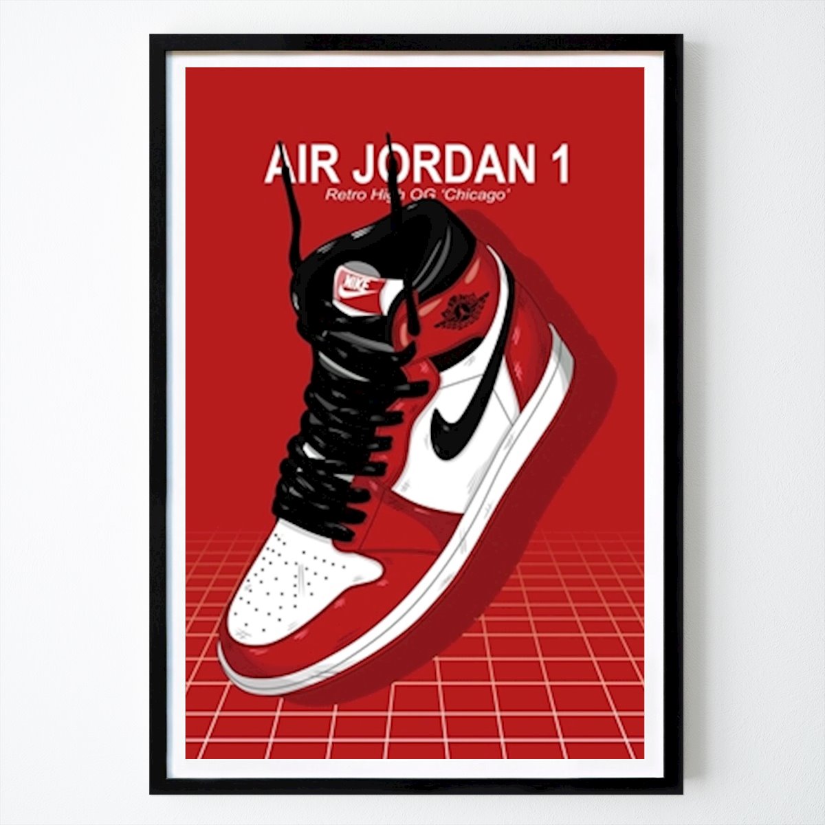 Koszykówka Plakat: Buty Nike Air Jordan 1 autorstwa MUHAMAT AZMI MUNA