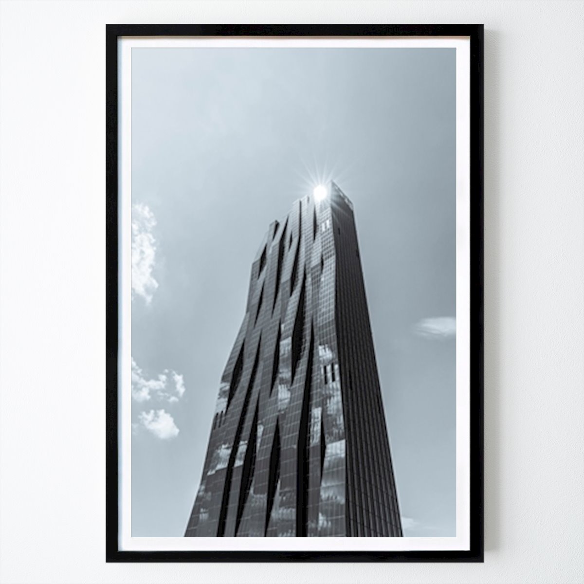 Byer & Steder Plakat: DC Tower 1 i Wien - monokrom av Dieterich Fotografie