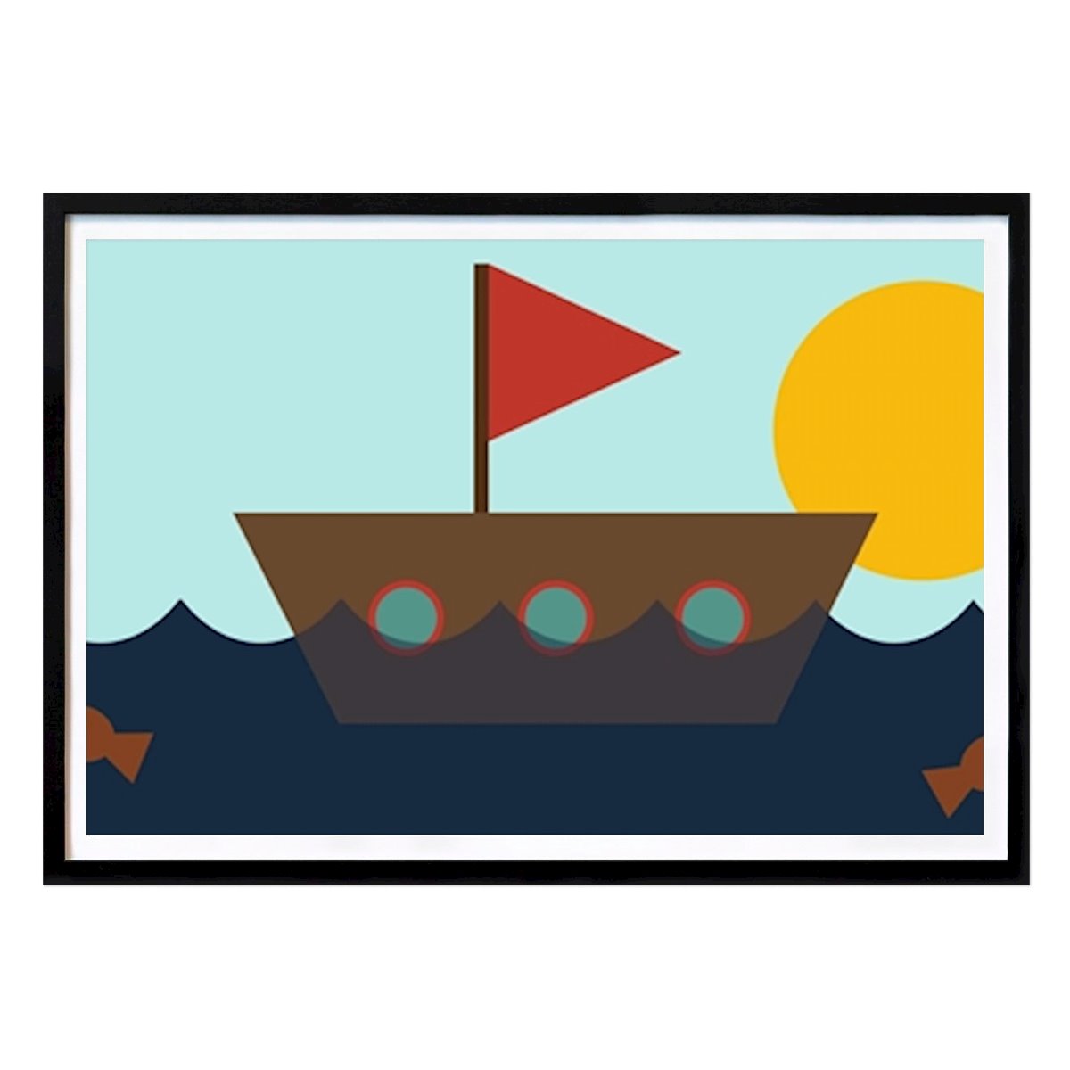 People & Portrait Poster: Lil boat by Anna Jiménez