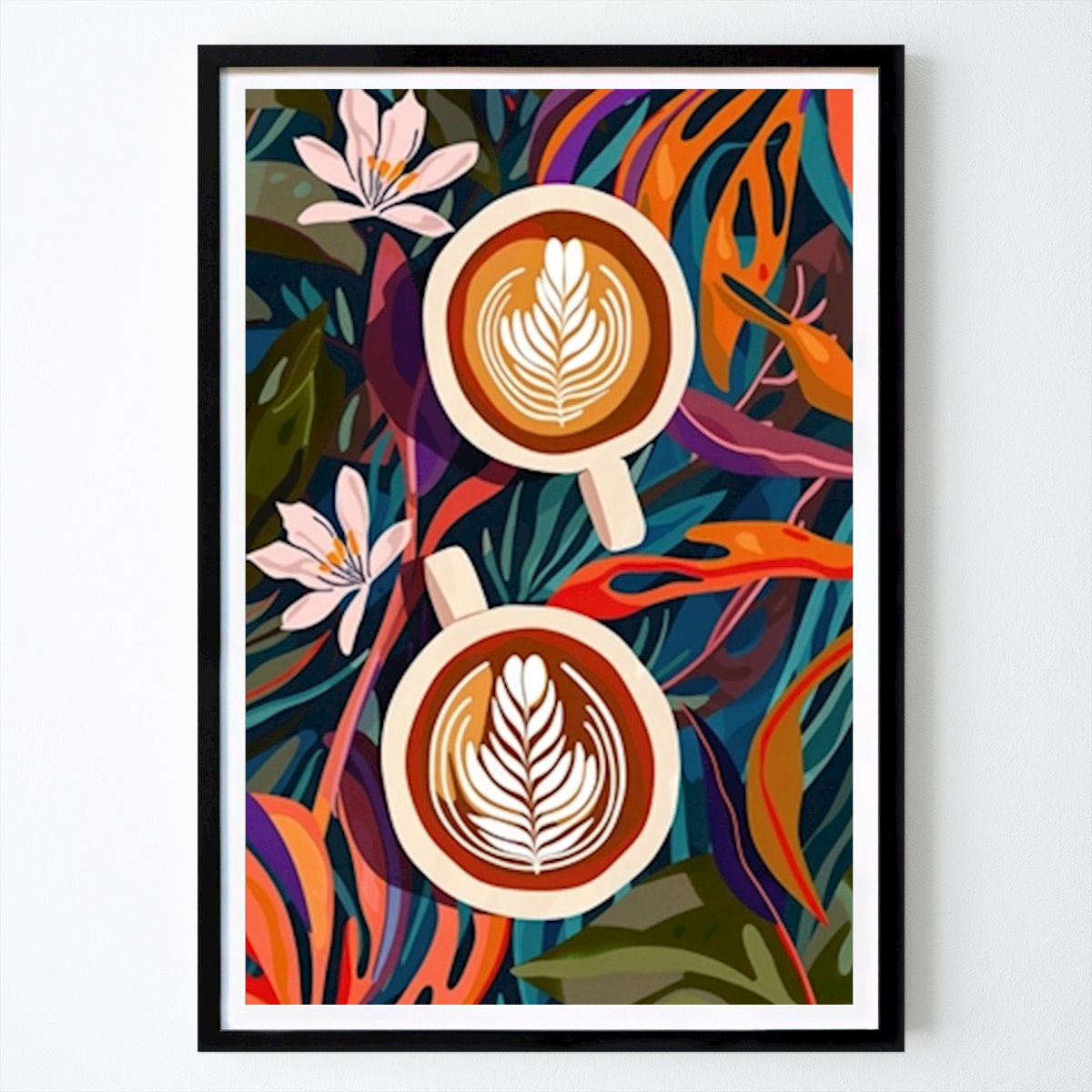 Cuisines Affiche: Café sous les tropiques par Natalia Ayu