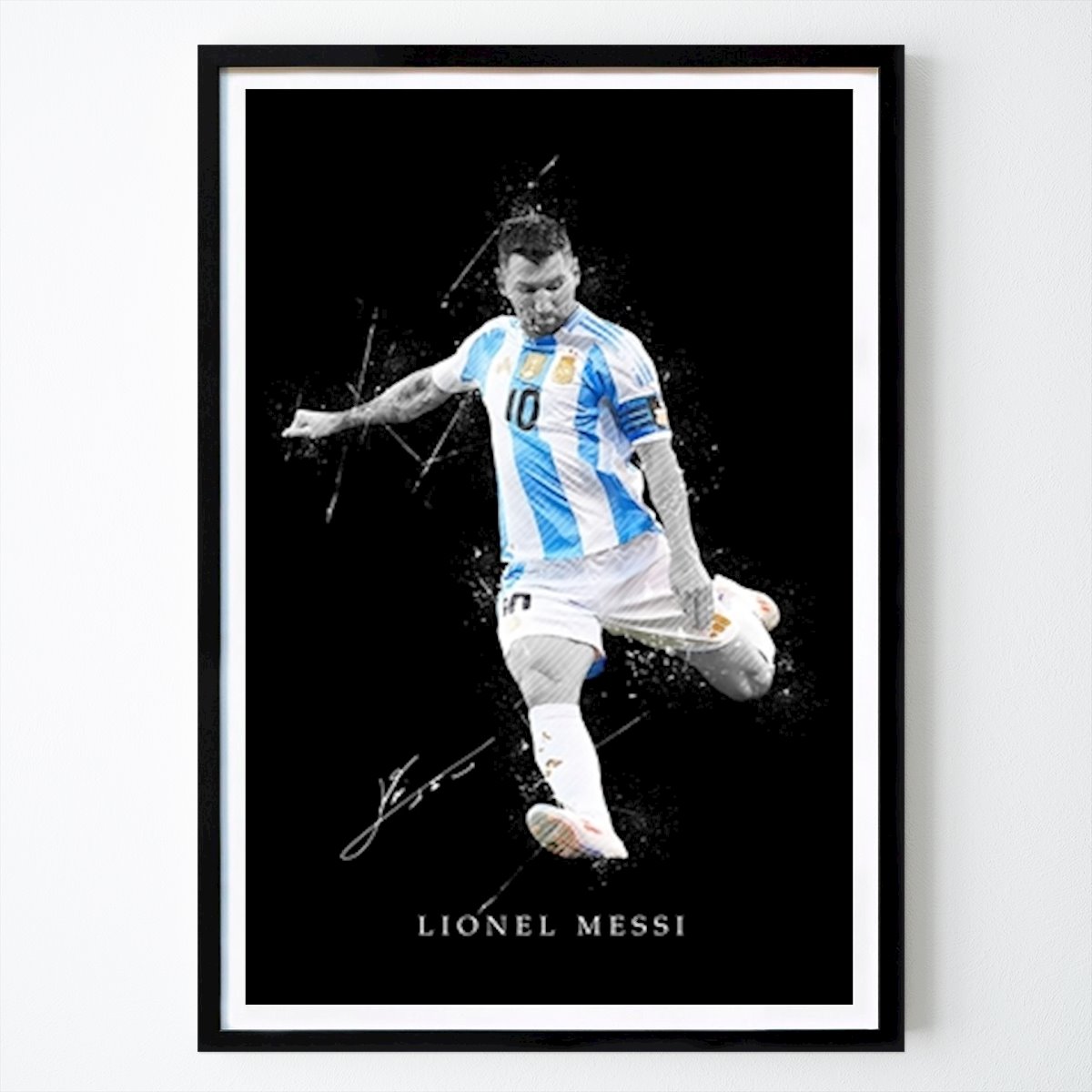 Futbal Plagát: Pouličné umenie Lionela Messiho od Sasuke 23